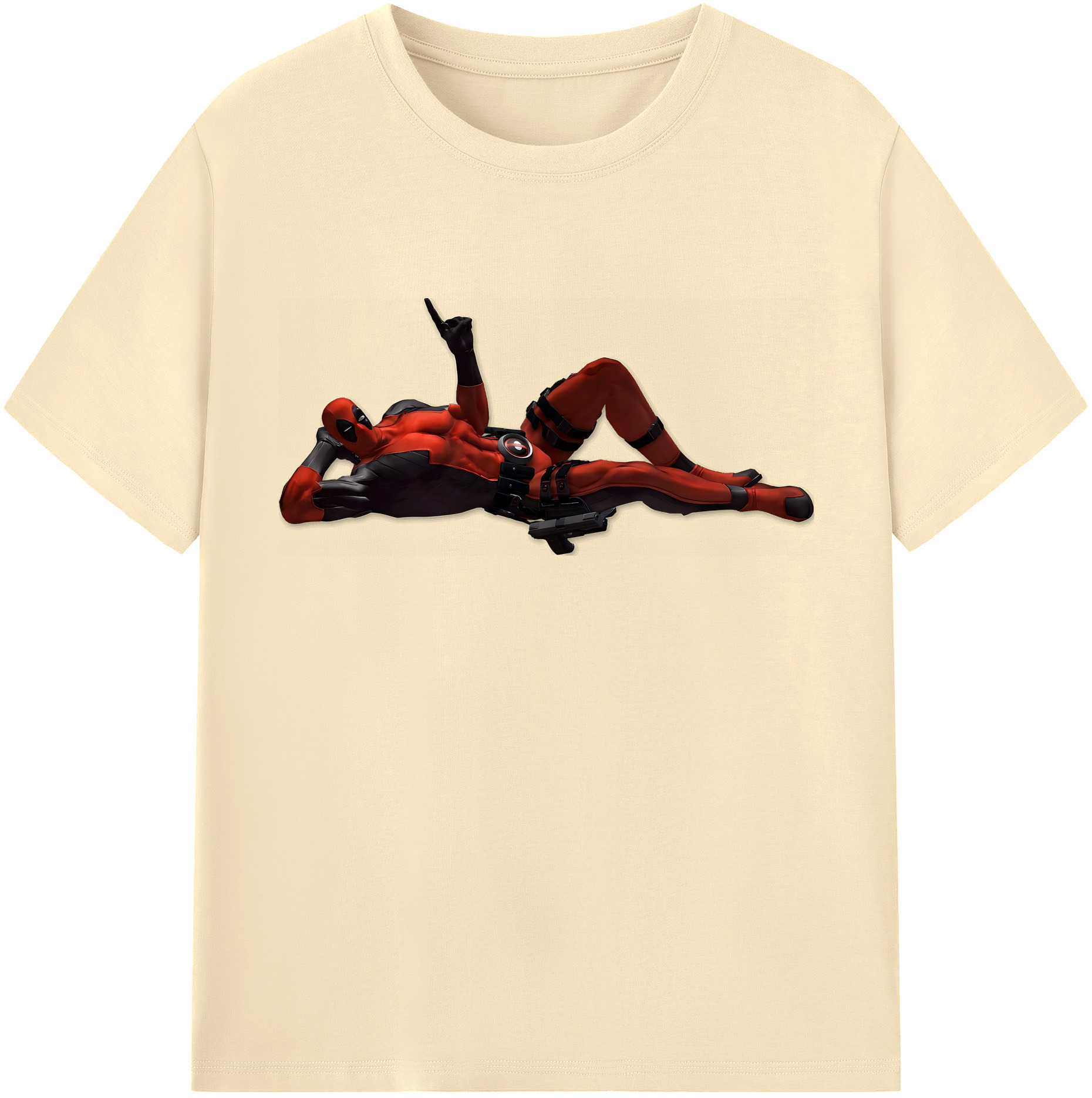 （画像用） Deadpool デッドプール 綿100％半袖Tシャツ（フロントプリント）