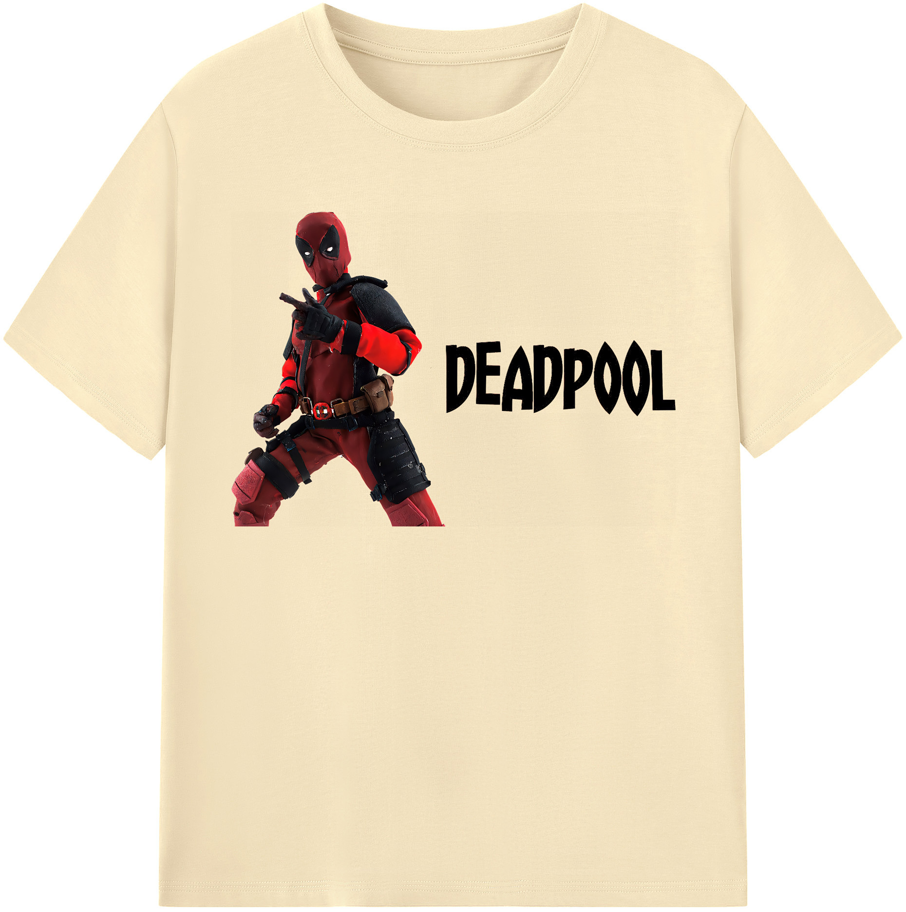 （画像用） Deadpool デッドプール 綿100％半袖Tシャツ（フロントプリント）
