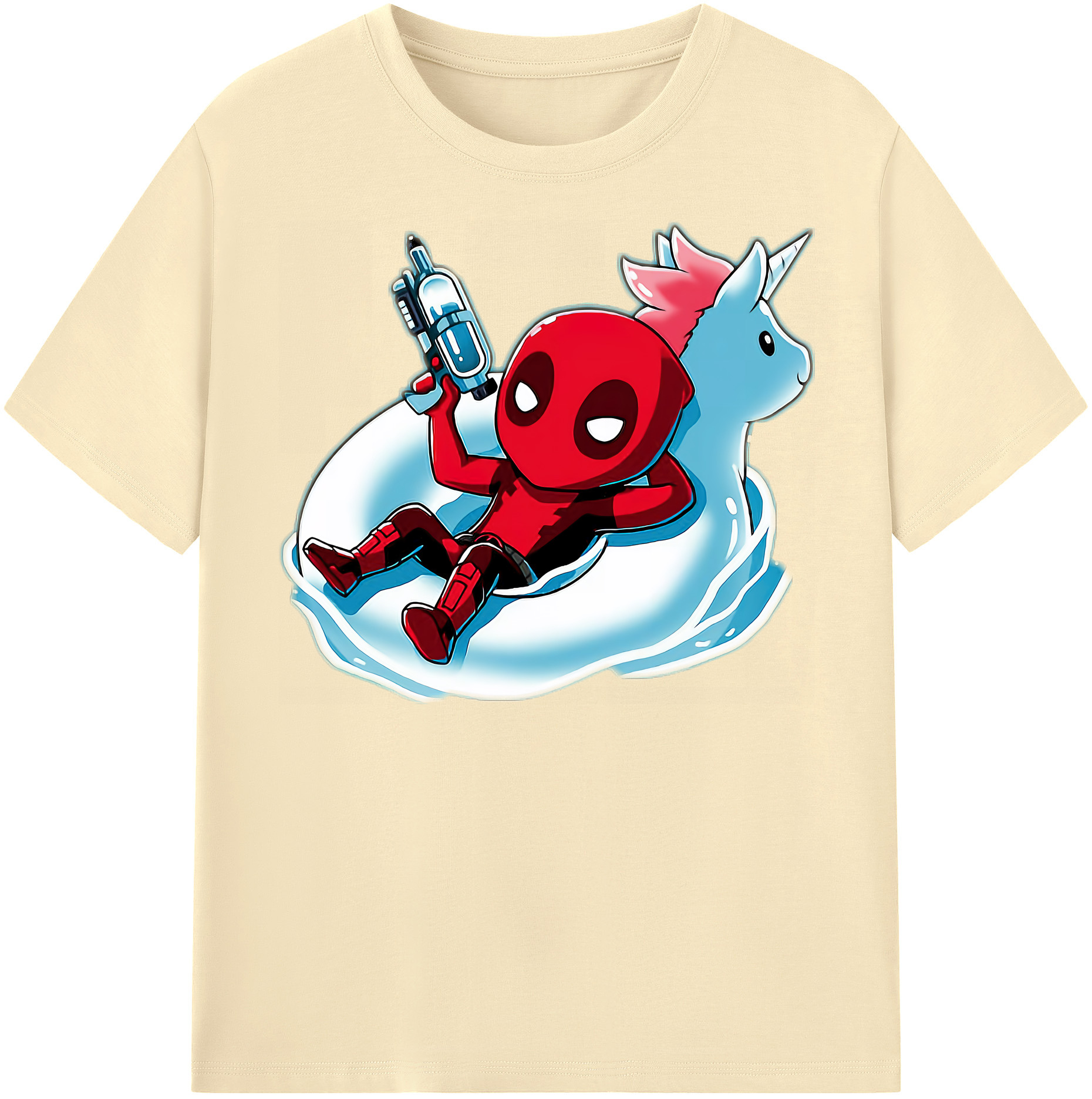 （画像用） Deadpool デッドプール 綿100％半袖Tシャツ（フロントプリント）