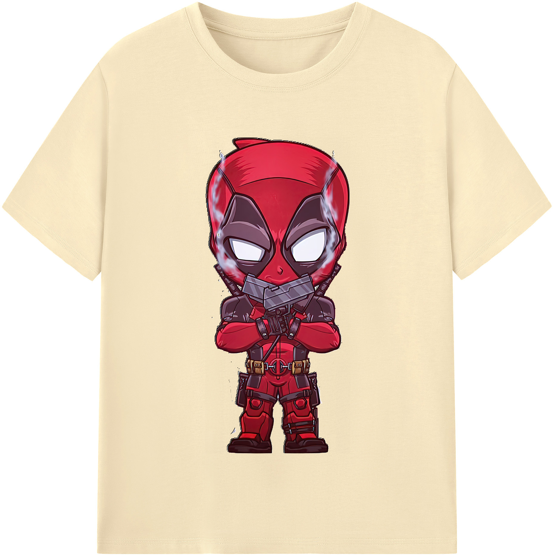 （画像用） Deadpool デッドプール 綿100％半袖Tシャツ（フロントプリント）