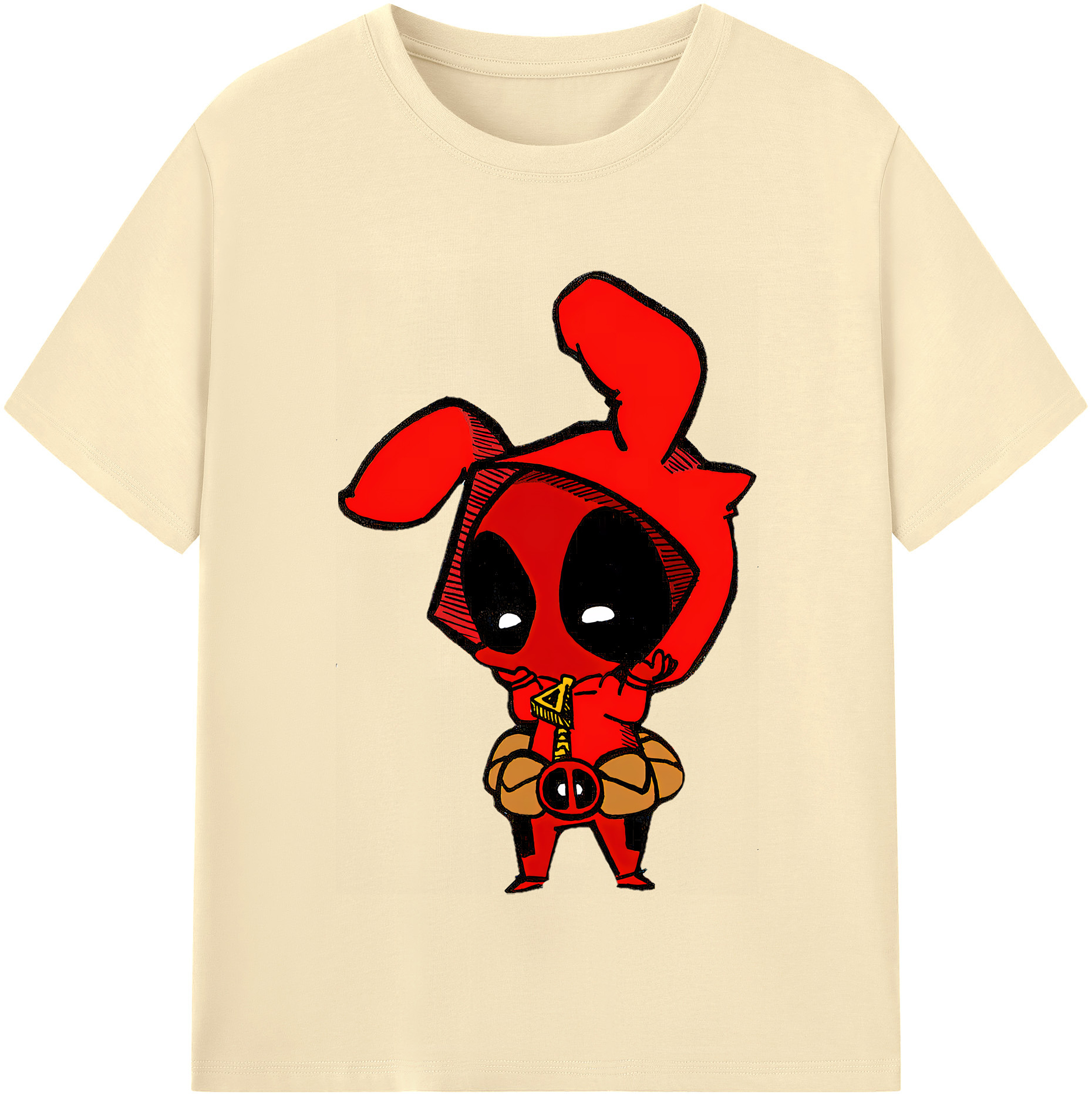 （画像用） Deadpool デッドプール 綿100％半袖Tシャツ（フロントプリント）