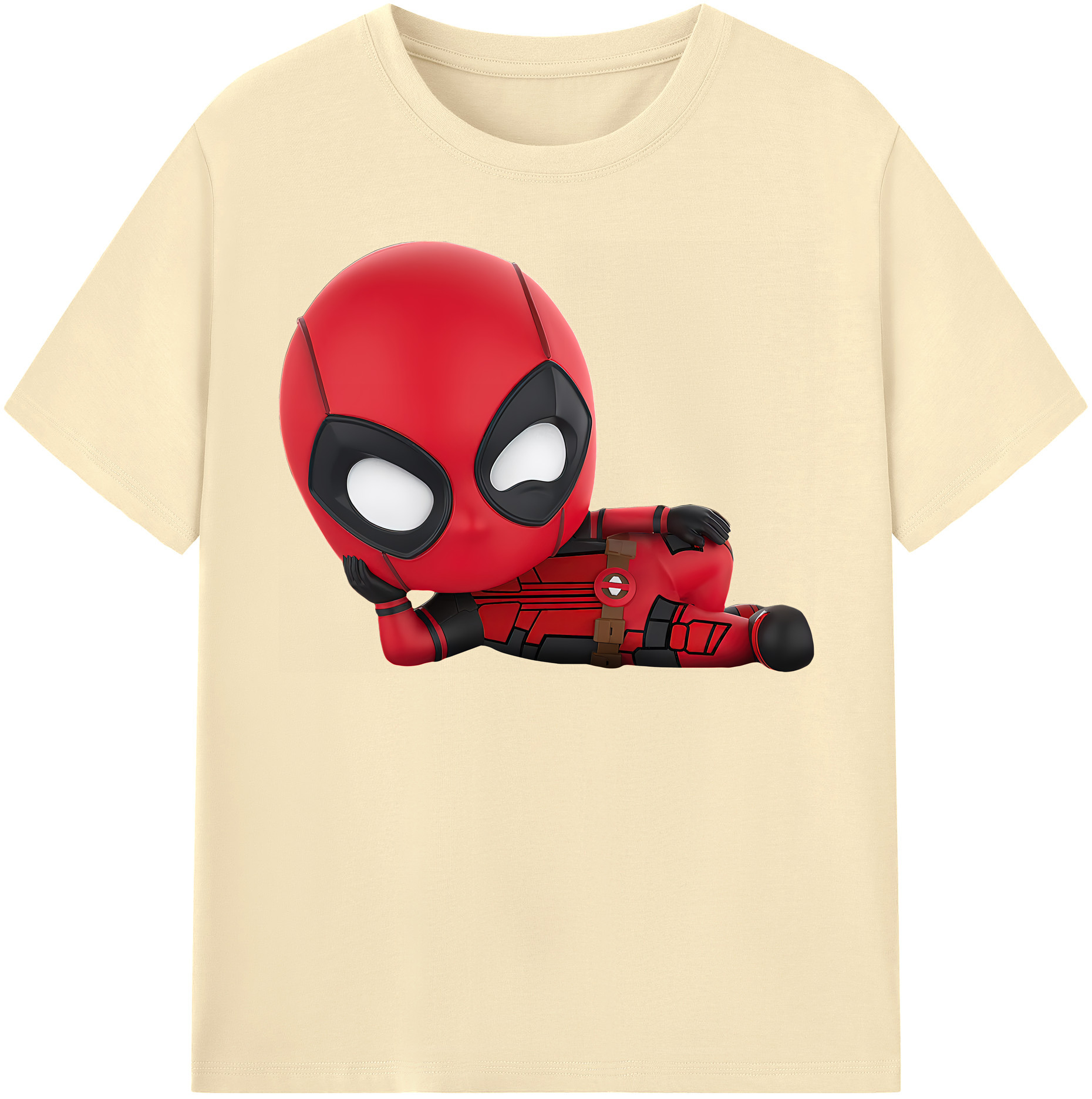 （画像用） Deadpool デッドプール 綿100％半袖Tシャツ（フロントプリント）