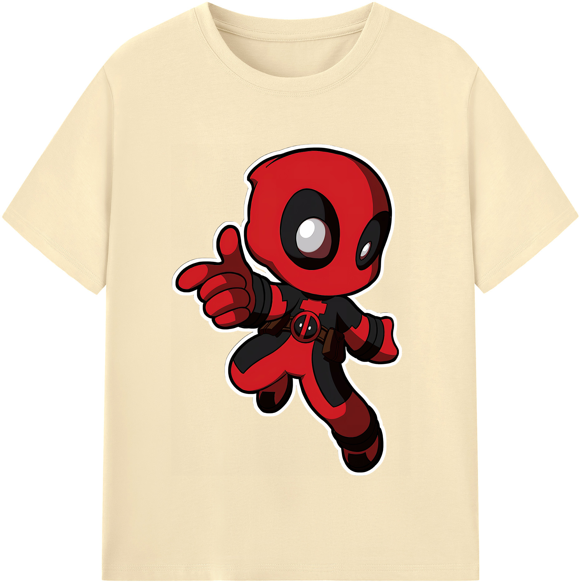 （画像用） Deadpool デッドプール 綿100％半袖Tシャツ（フロントプリント）