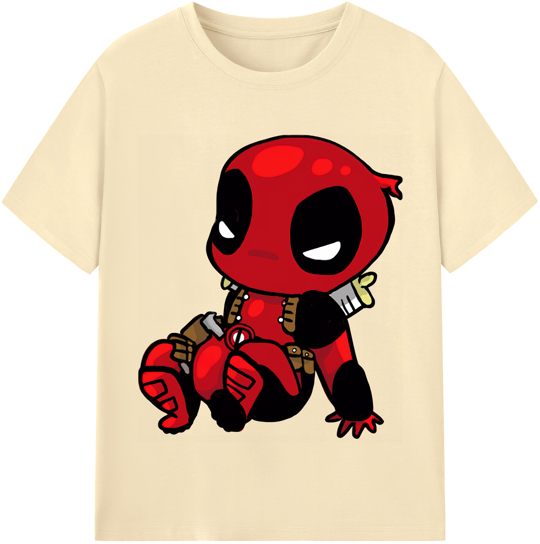 （画像用） Deadpool デッドプール 綿100％半袖Tシャツ（フロントプリント）