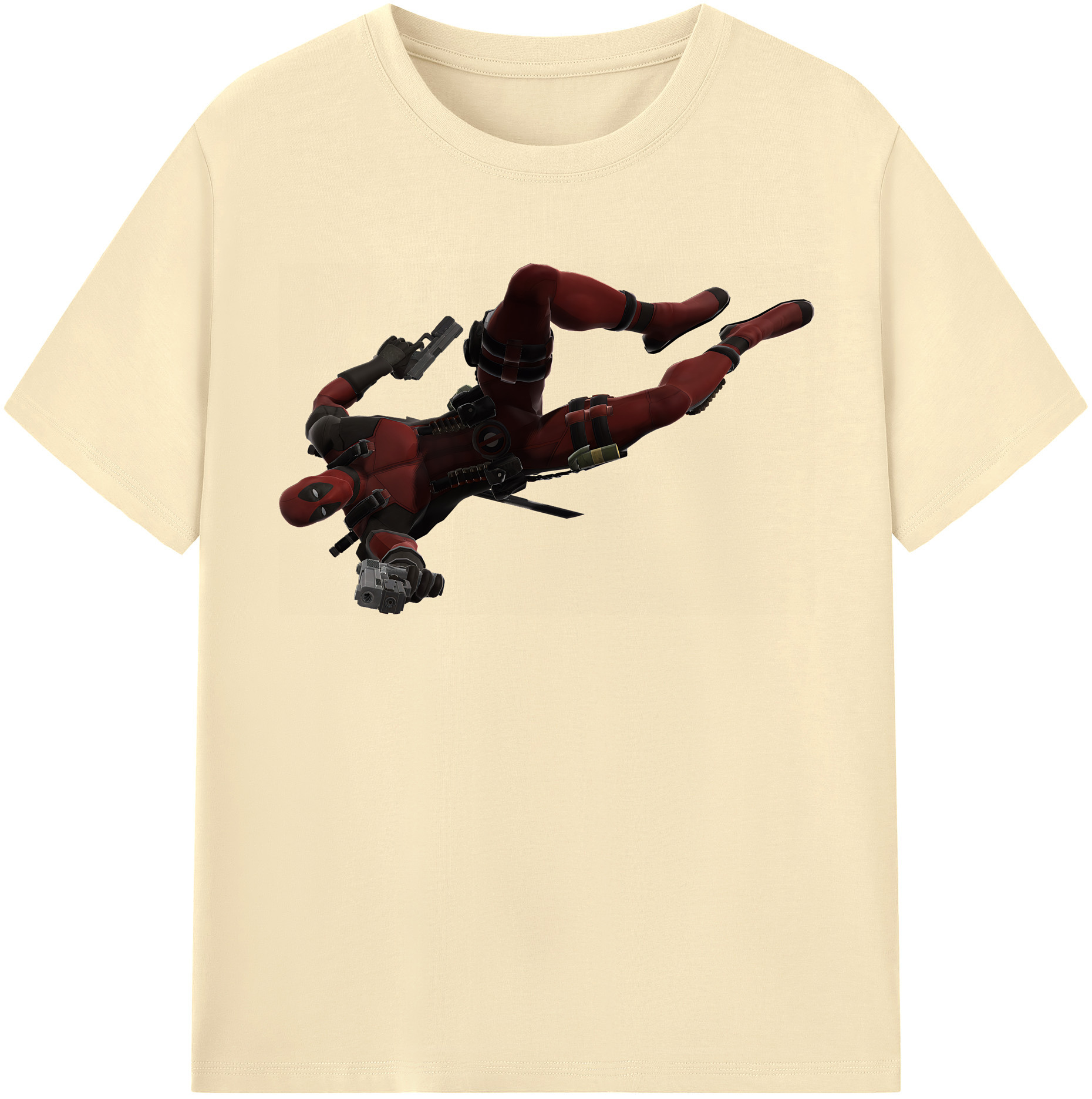 （画像用） Deadpool デッドプール 綿100％半袖Tシャツ（フロントプリント）