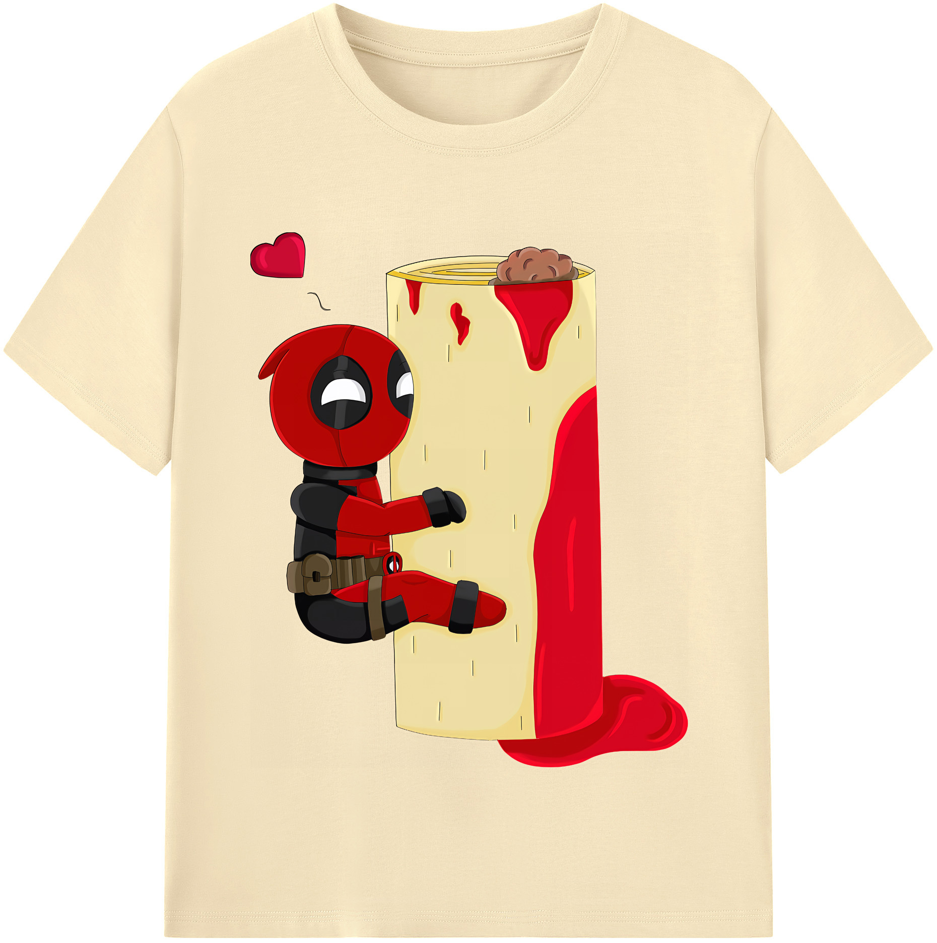 （画像用） Deadpool デッドプール 綿100％半袖Tシャツ（フロントプリント）