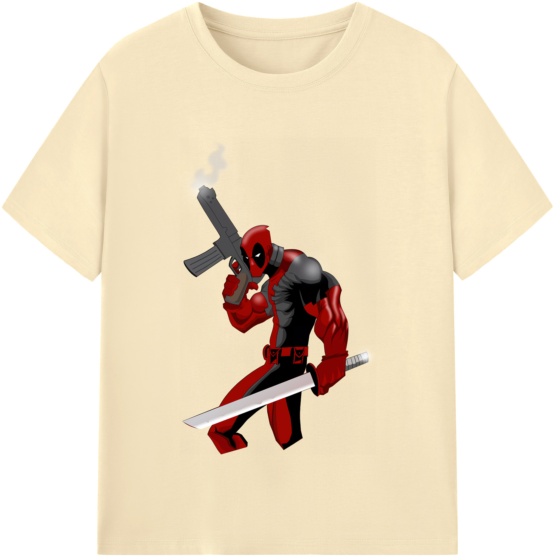 （画像用） Deadpool デッドプール 綿100％半袖Tシャツ（フロントプリント）