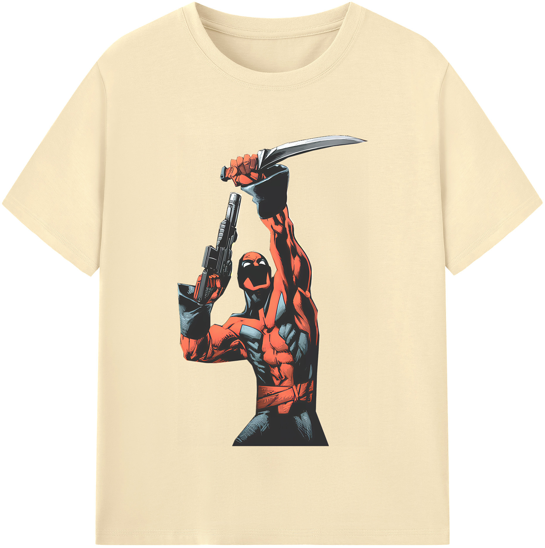 （画像用） Deadpool デッドプール 綿100％半袖Tシャツ（フロントプリント）