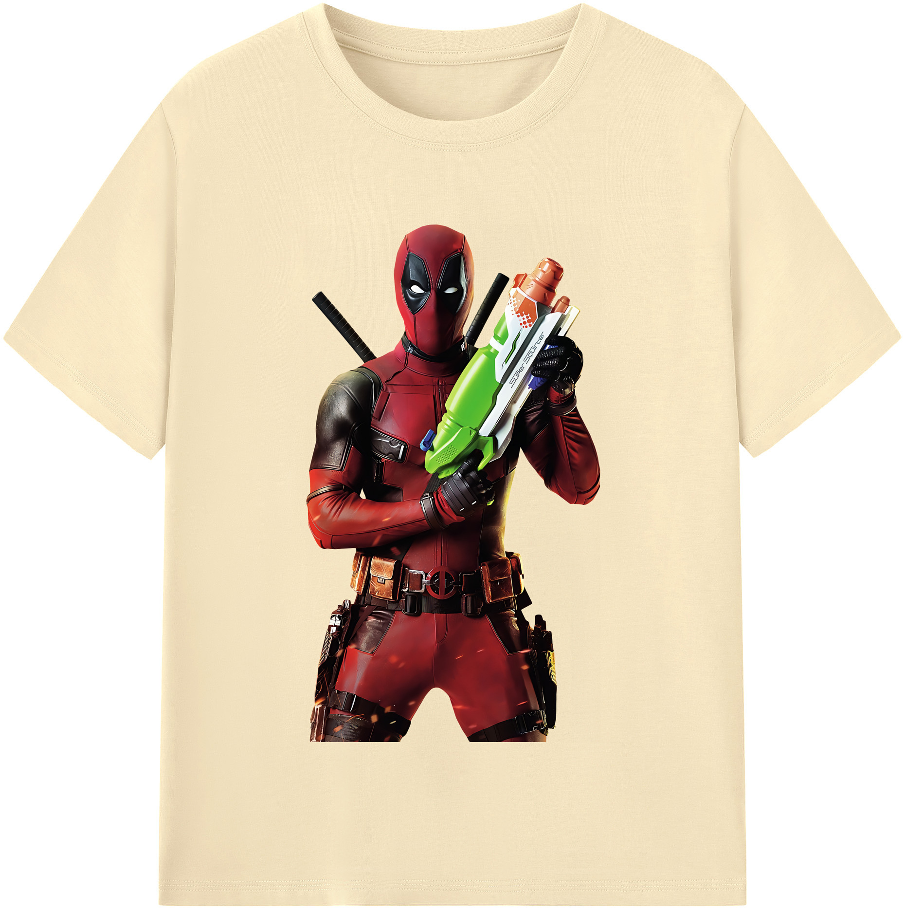 （画像用） Deadpool デッドプール 綿100％半袖Tシャツ（フロントプリント）