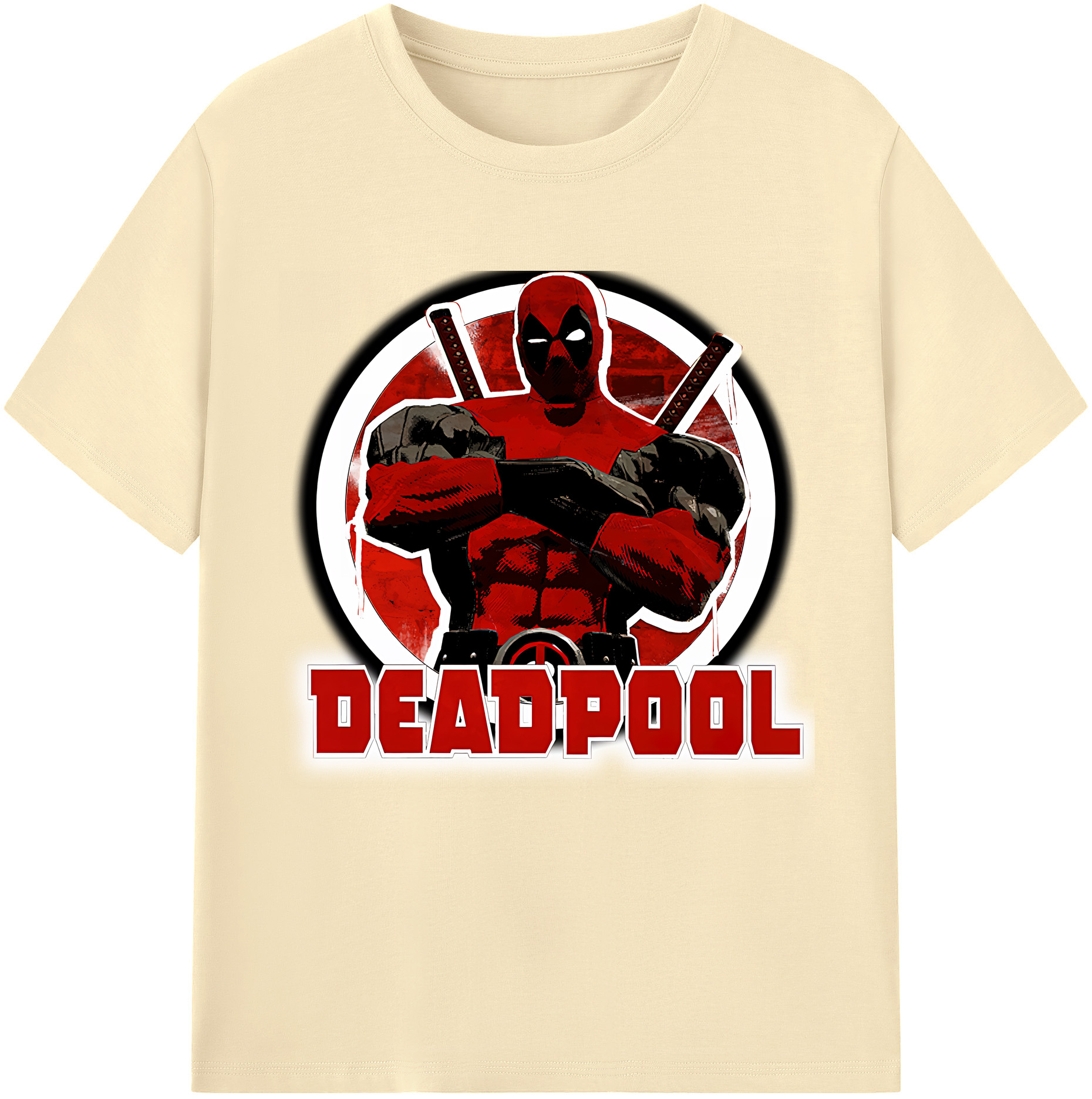 （画像用） Deadpool デッドプール 綿100％半袖Tシャツ（フロントプリント）