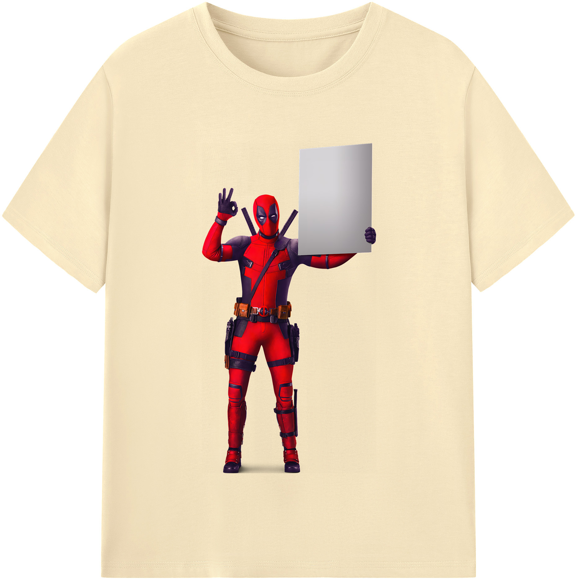 （画像用） Deadpool デッドプール 綿100％半袖Tシャツ（フロントプリント）