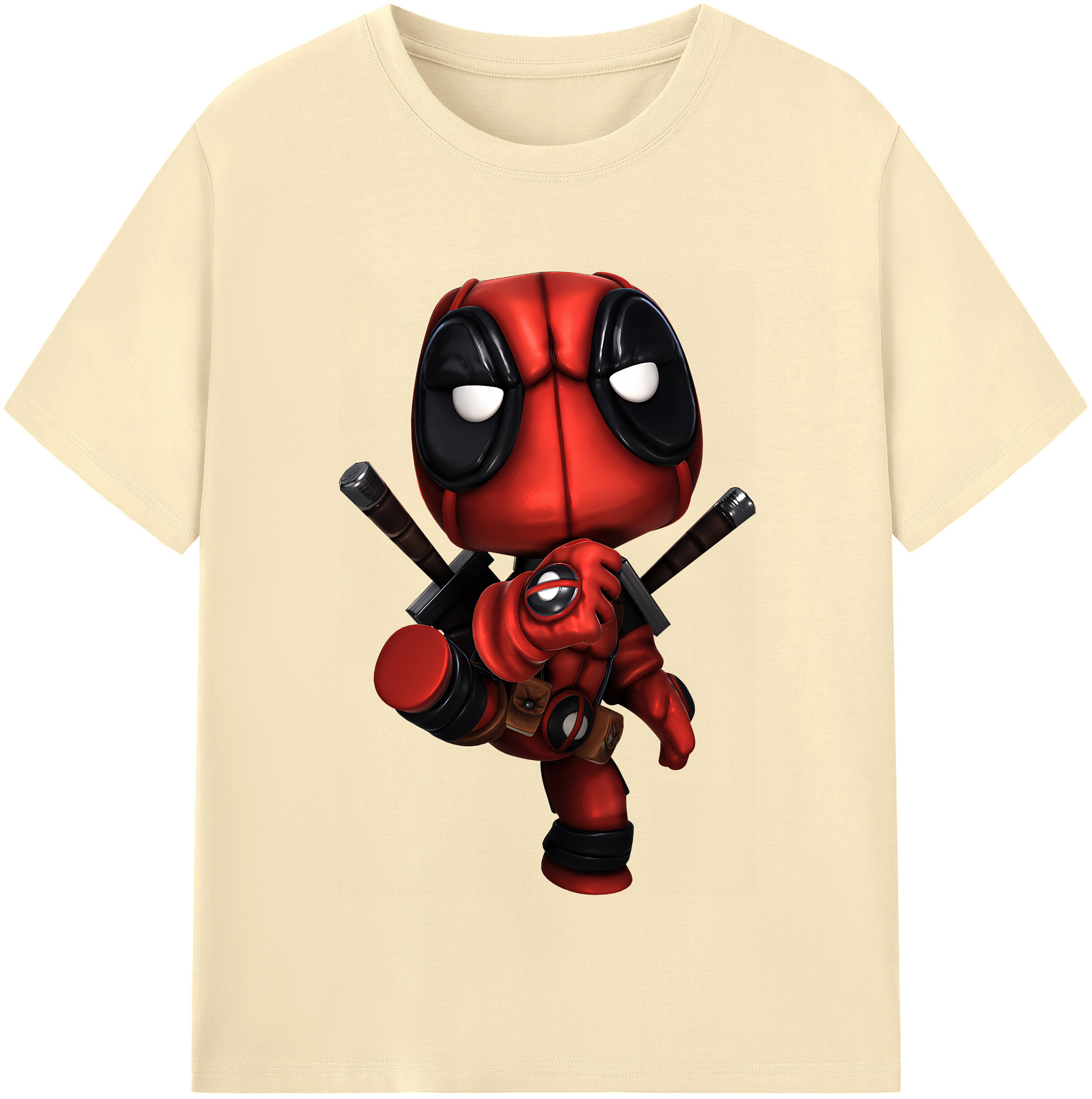 （画像用） Deadpool デッドプール 綿100％半袖Tシャツ（フロントプリント）