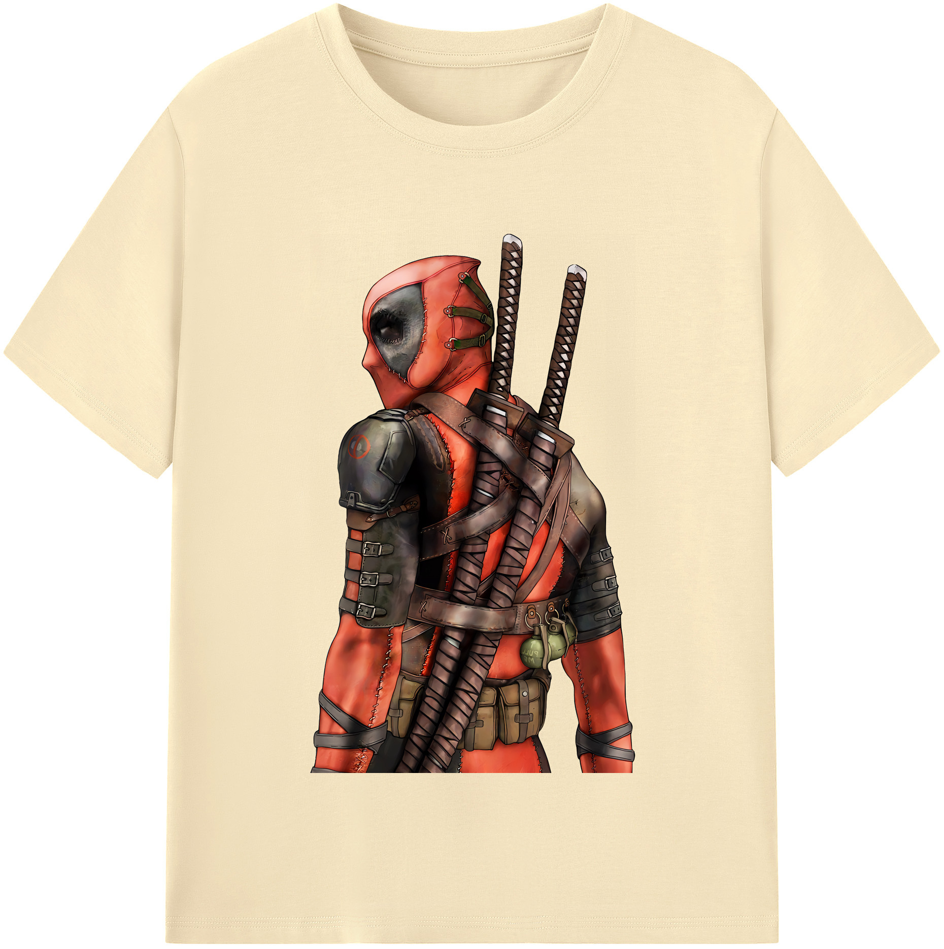 （画像用） Deadpool デッドプール 綿100％半袖Tシャツ（フロントプリント）