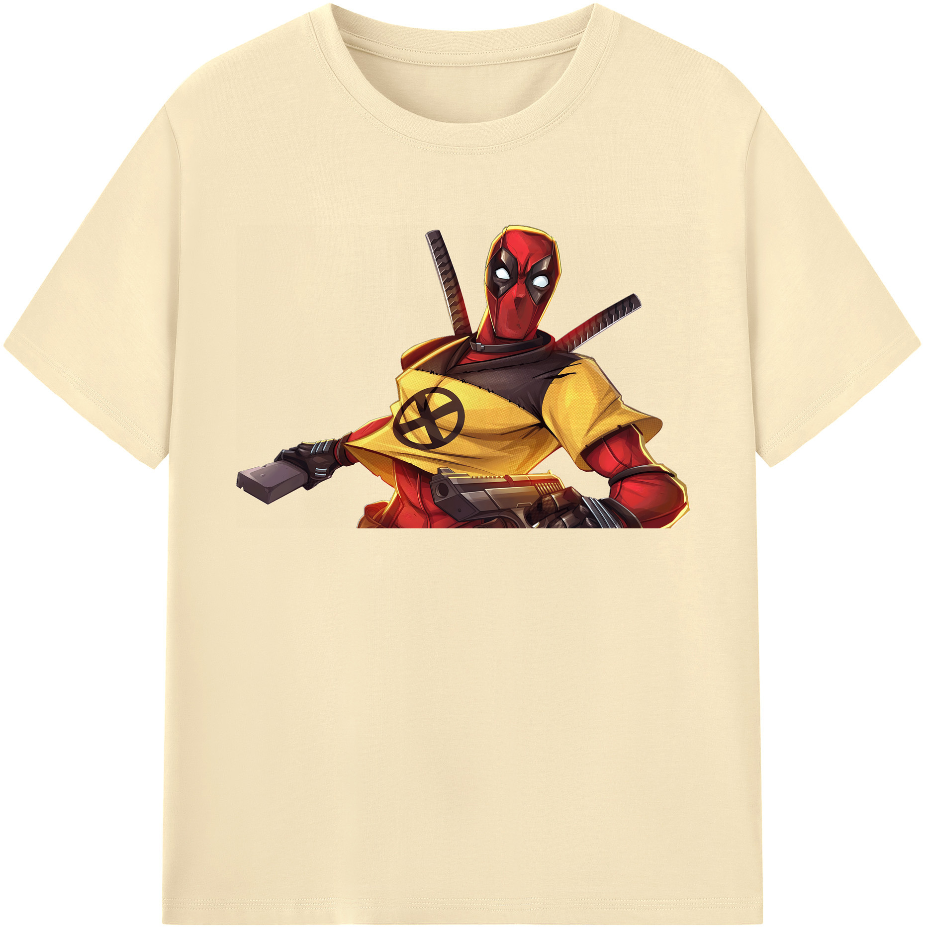 （画像用） Deadpool デッドプール 綿100％半袖Tシャツ（フロントプリント）