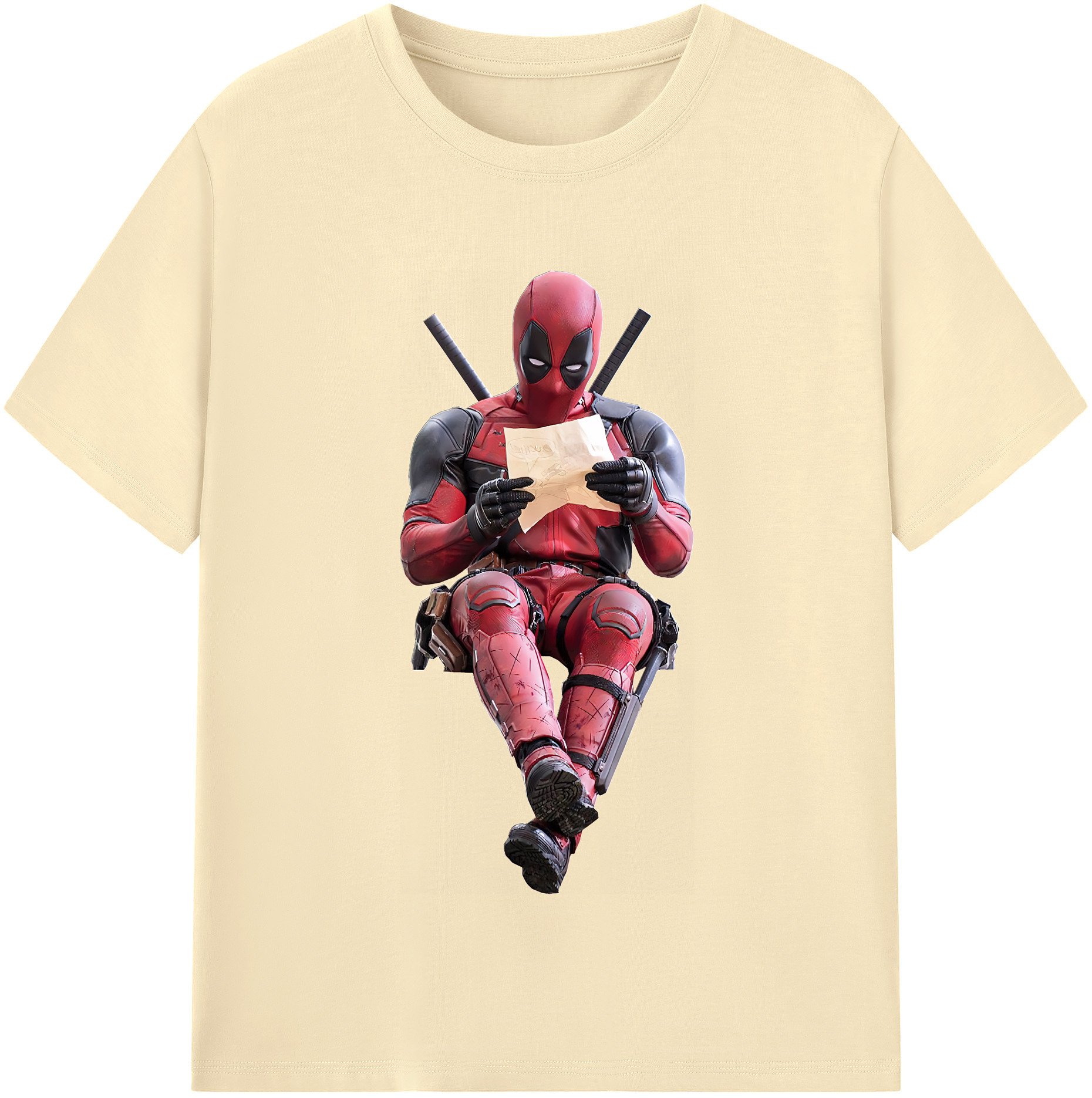 （画像用） Deadpool デッドプール 綿100％半袖Tシャツ（フロントプリント）