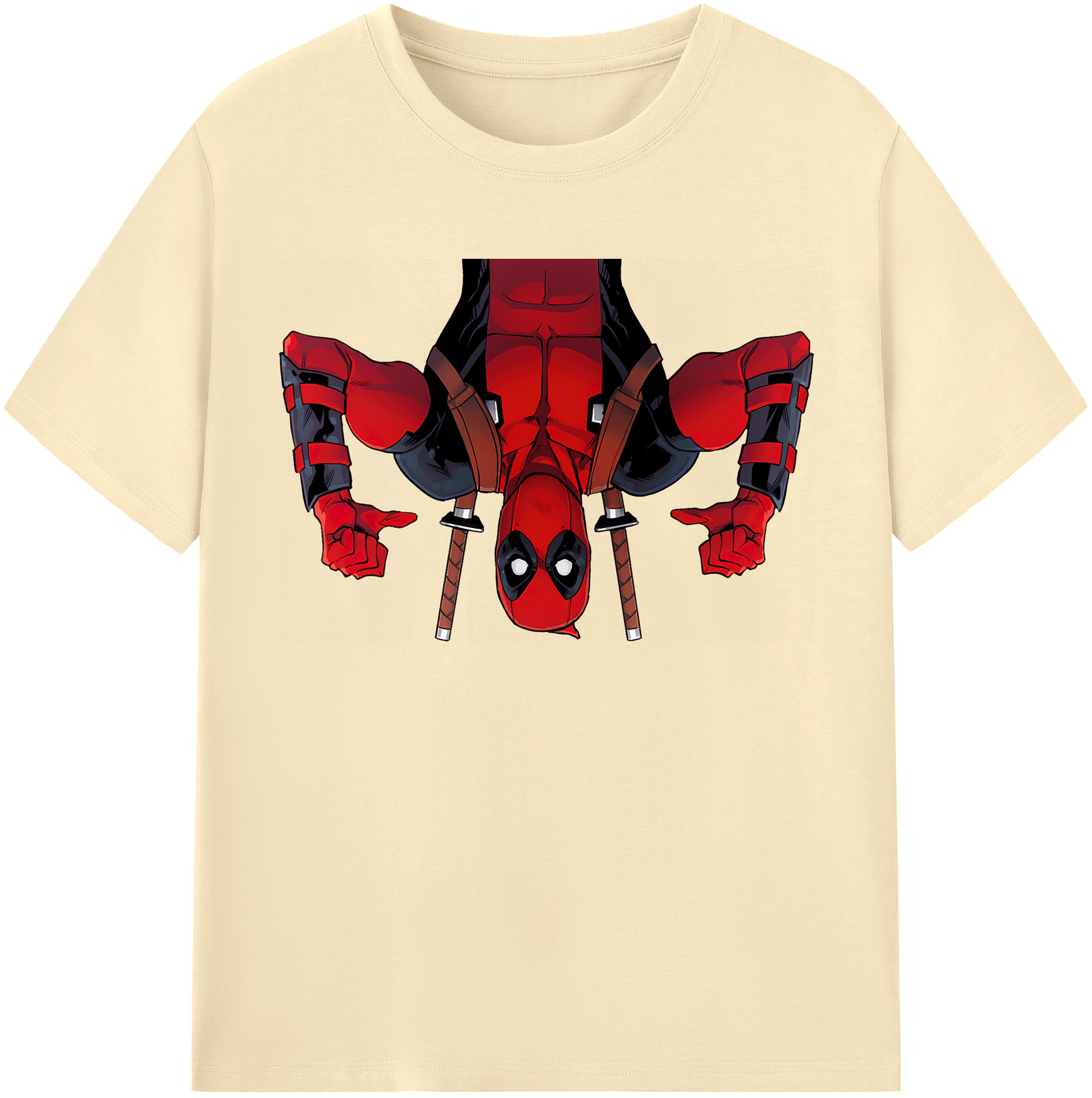 （画像用） Deadpool デッドプール 綿100％半袖Tシャツ（フロントプリント）