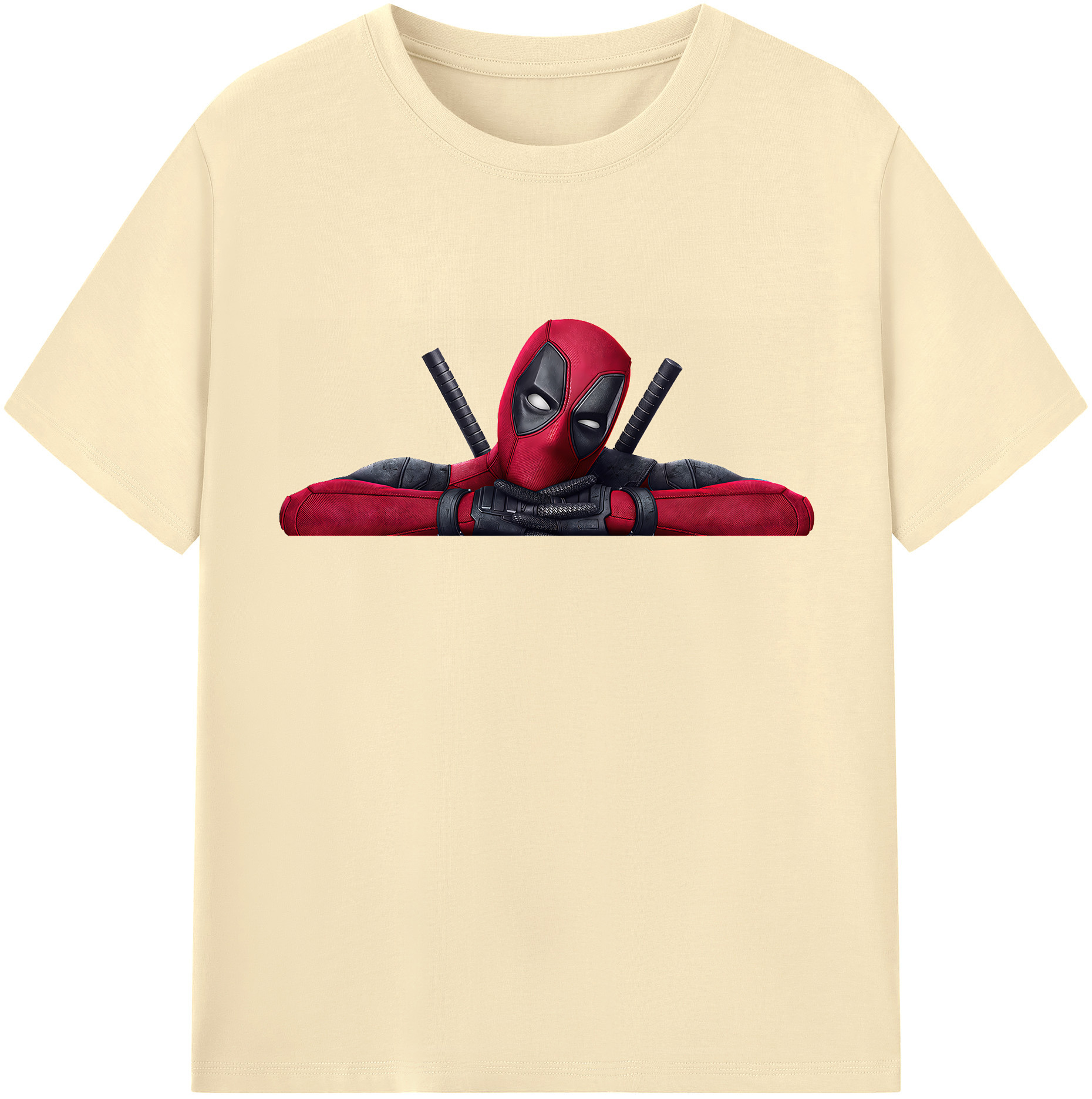 （画像用） Deadpool デッドプール 綿100％半袖Tシャツ（フロントプリント）