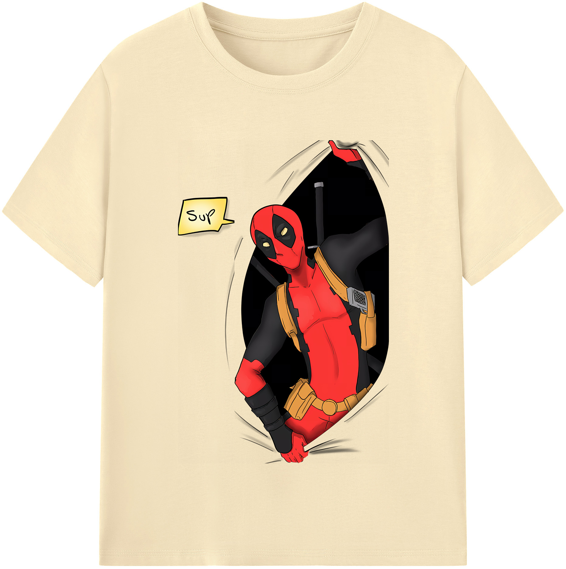 （画像用） Deadpool デッドプール 綿100％半袖Tシャツ（フロントプリント）
