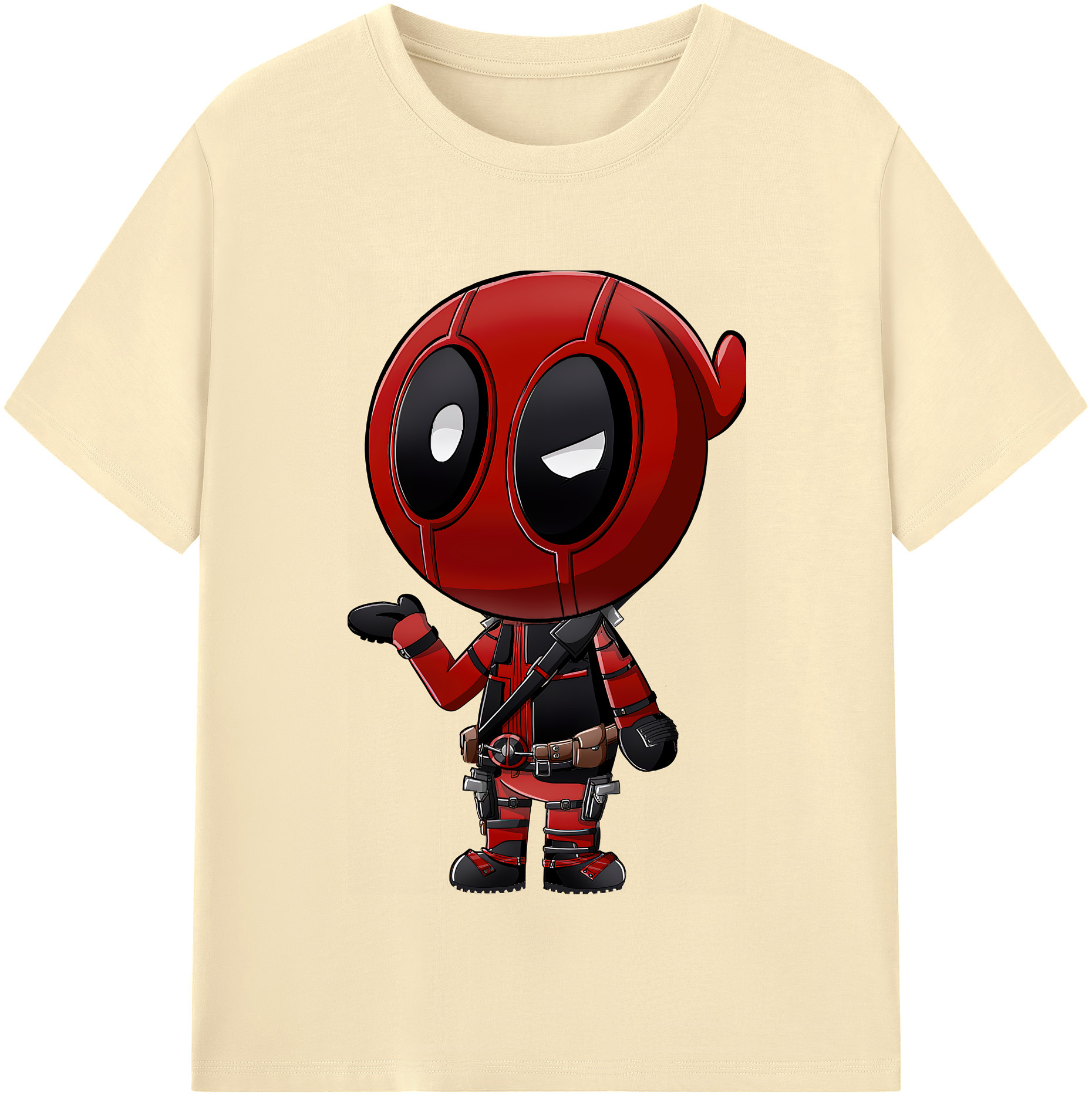 （画像用） Deadpool デッドプール 綿100％半袖Tシャツ（フロントプリント）