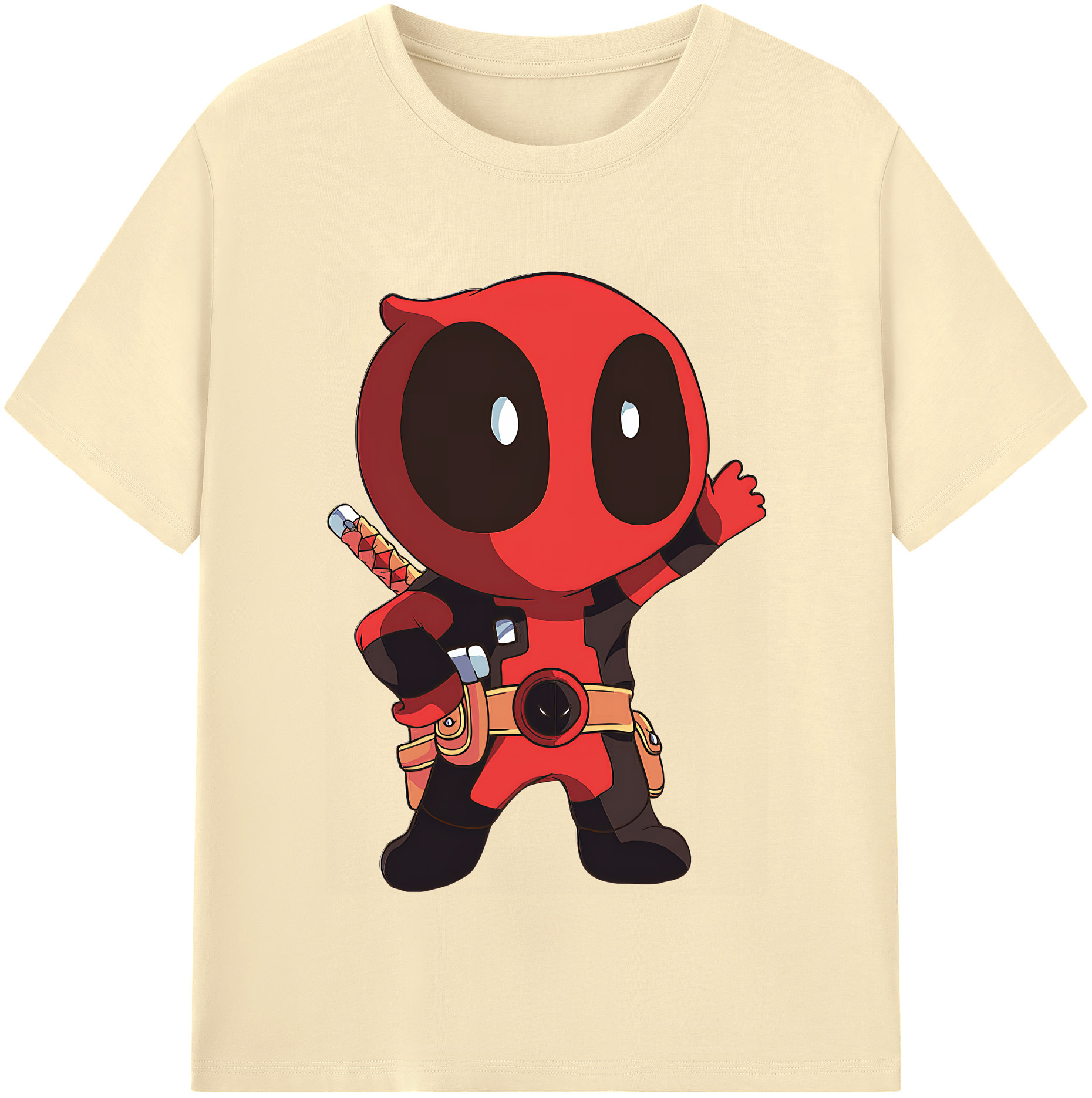 （画像用） Deadpool デッドプール 綿100％半袖Tシャツ（フロントプリント）