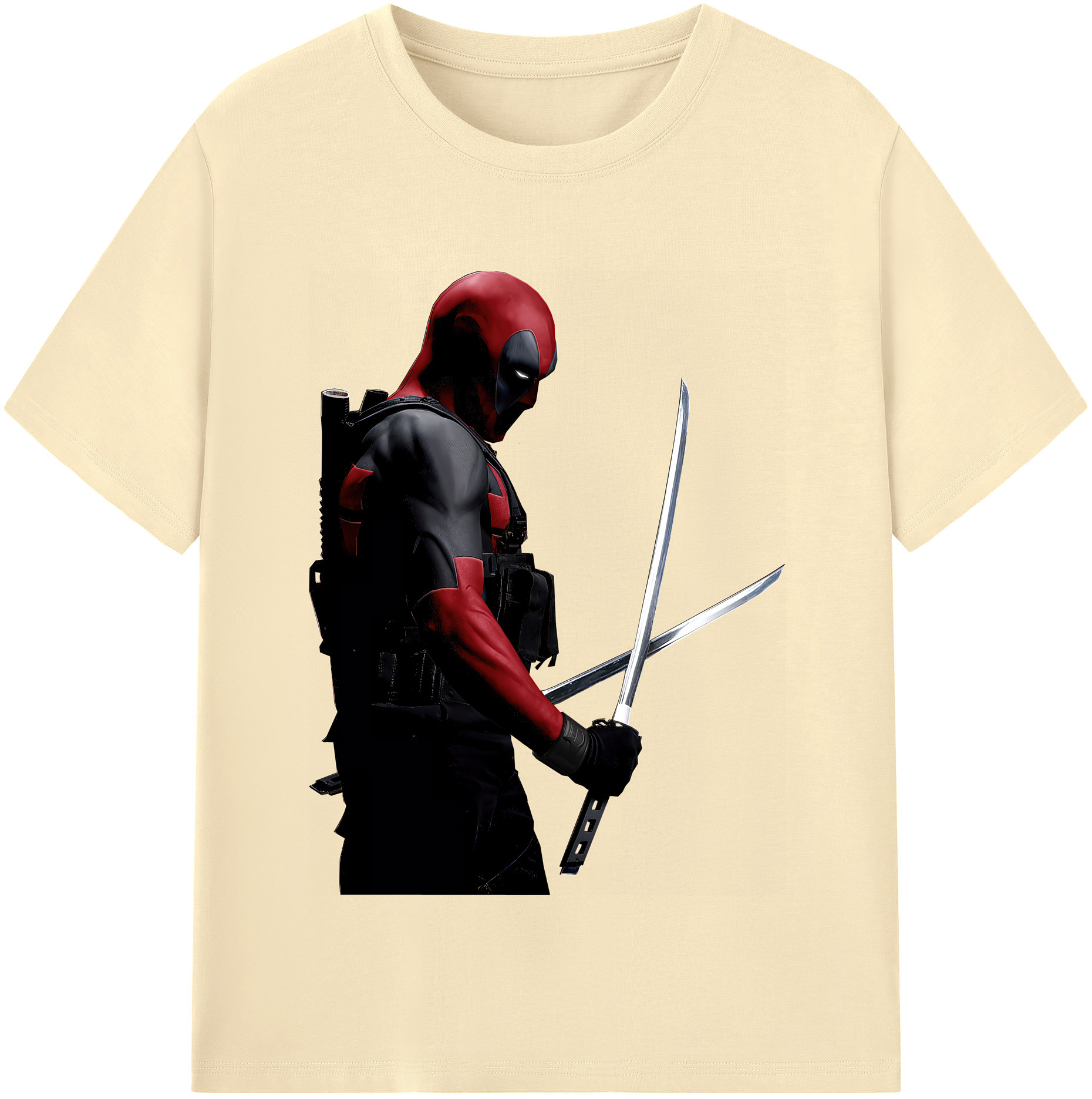 （画像用） Deadpool デッドプール 綿100％半袖Tシャツ（フロントプリント）