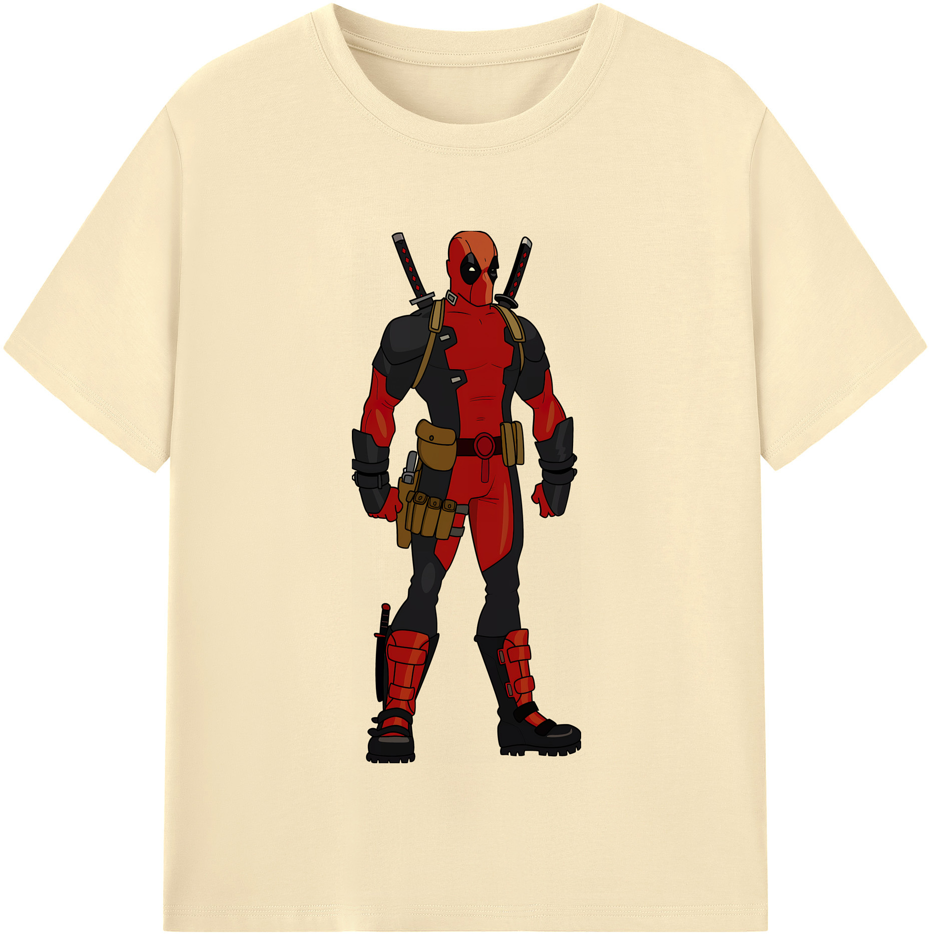 （画像用） Deadpool デッドプール 綿100％半袖Tシャツ（フロントプリント）