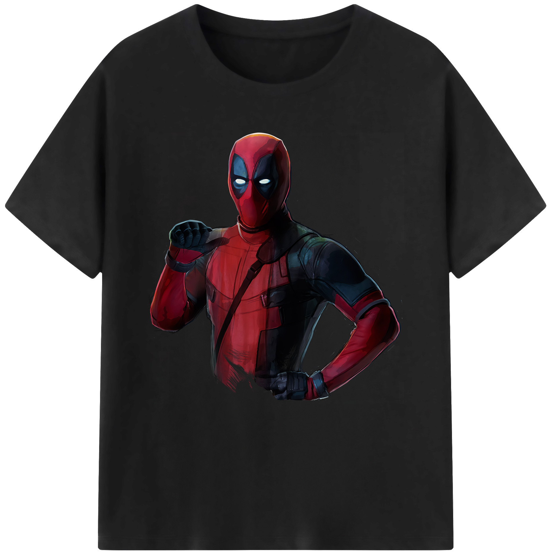 （画像用） Deadpool デッドプール 綿100％半袖Tシャツ（フロントプリント）