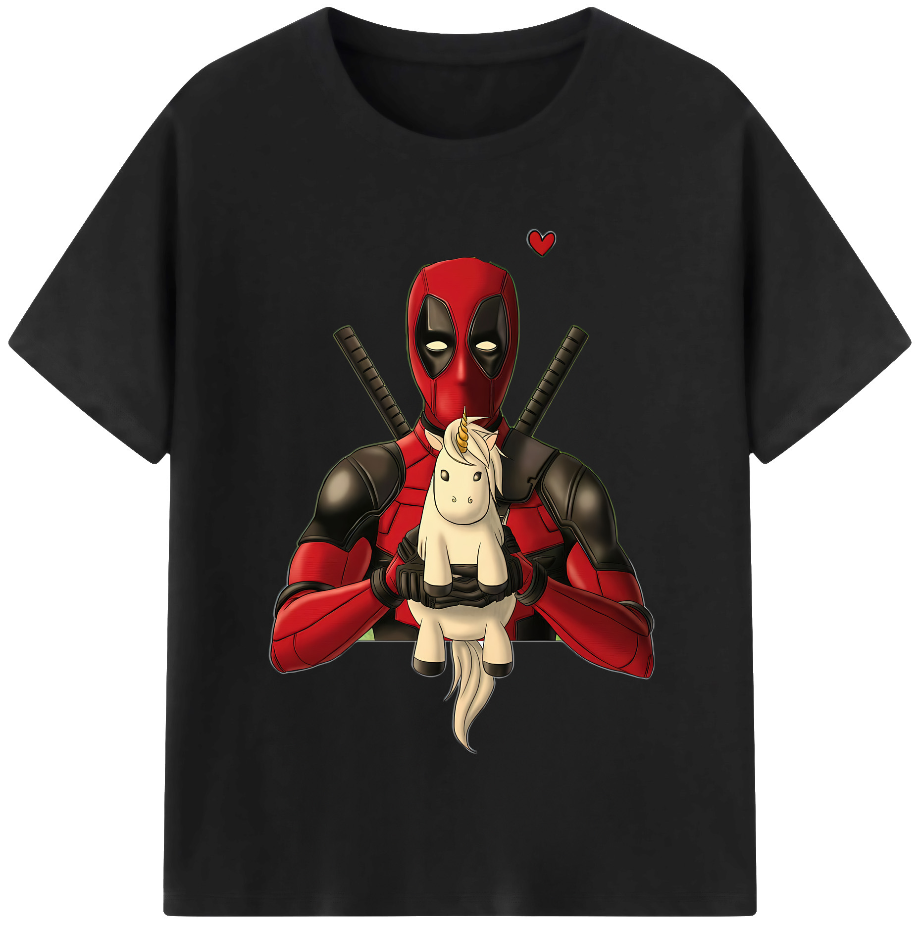 （画像用） Deadpool デッドプール 綿100％半袖Tシャツ（フロントプリント）