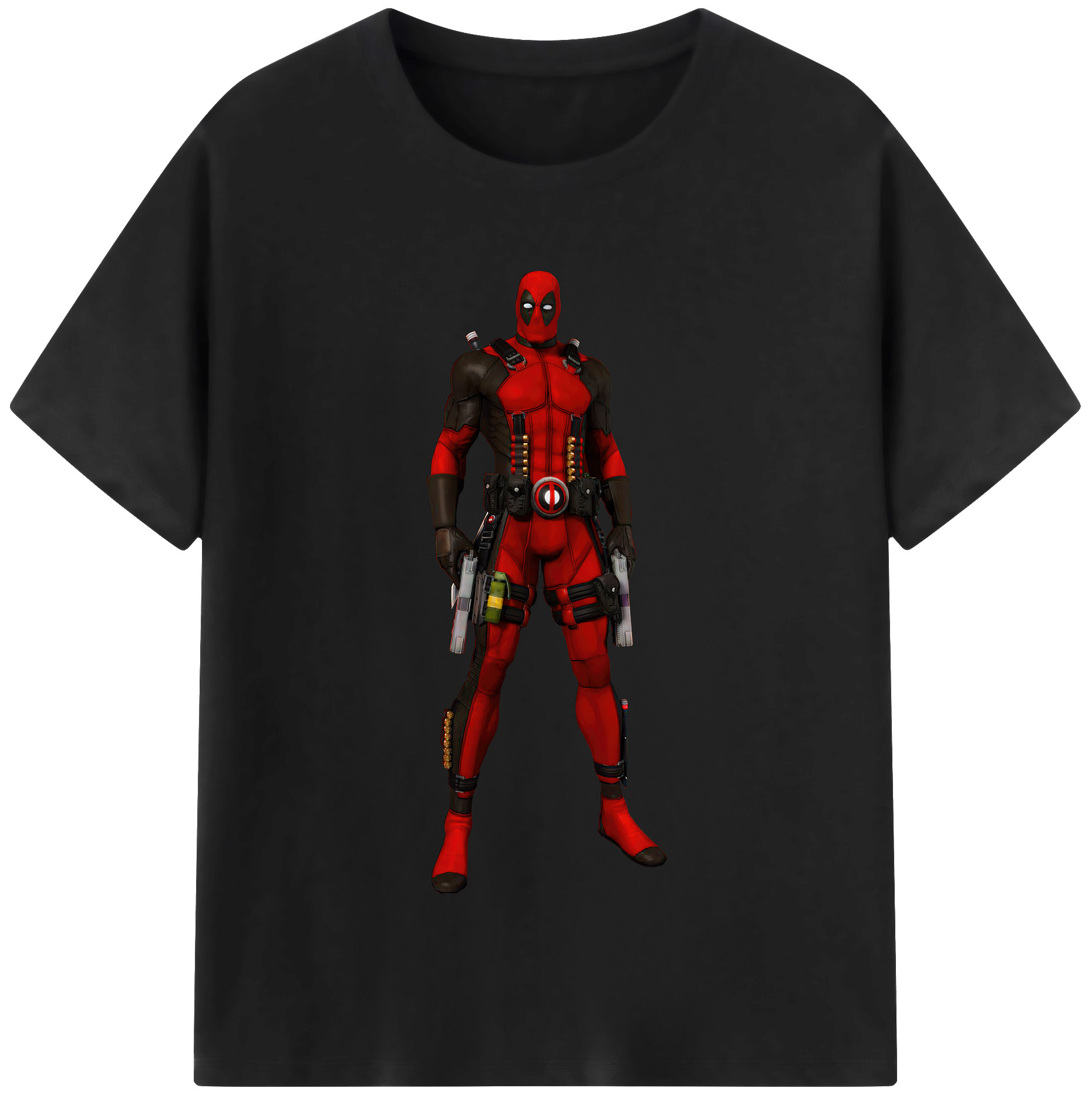 （画像用） Deadpool デッドプール 綿100％半袖Tシャツ（フロントプリント）