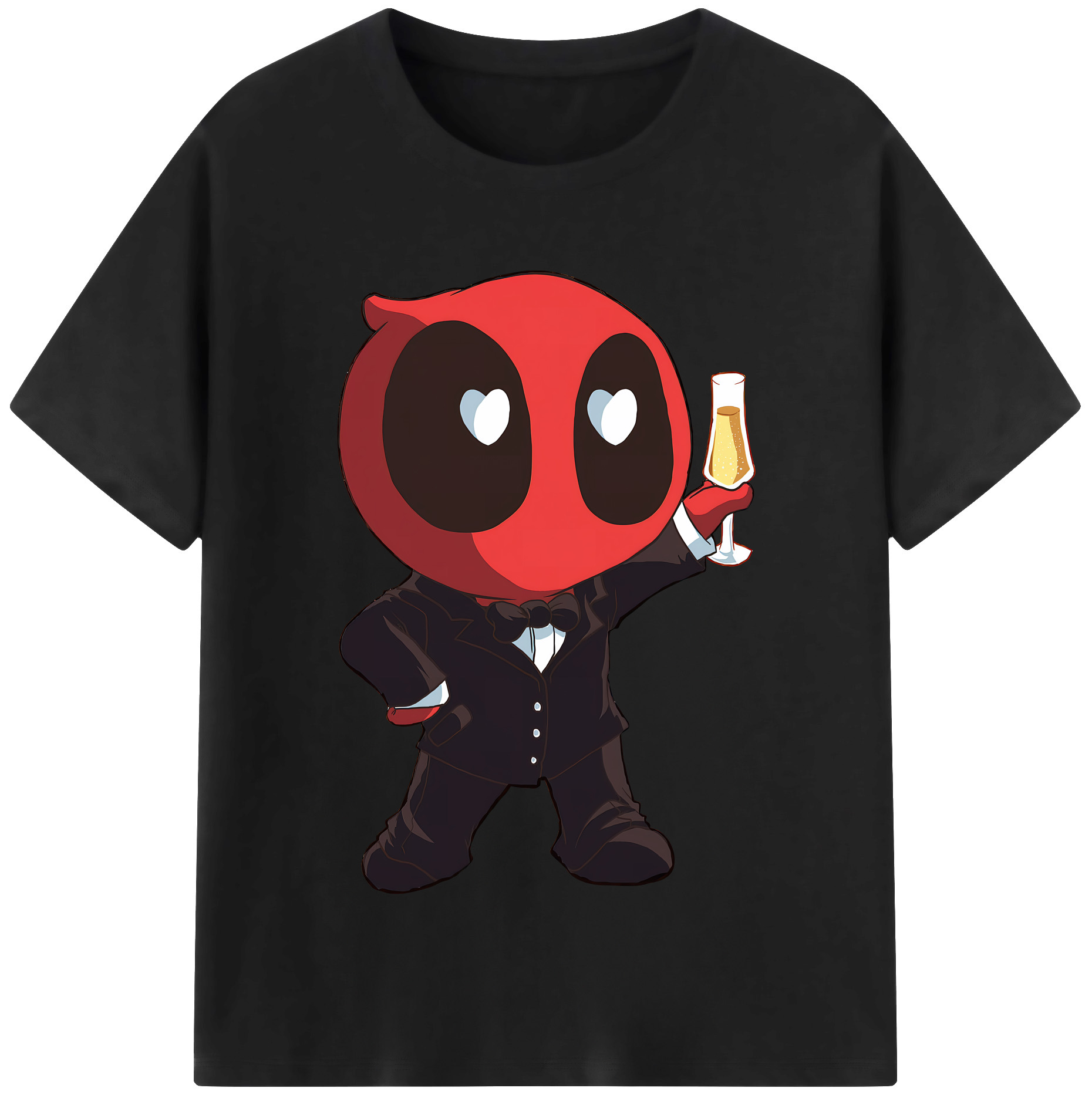 （画像用） Deadpool デッドプール 綿100％半袖Tシャツ（フロントプリント）