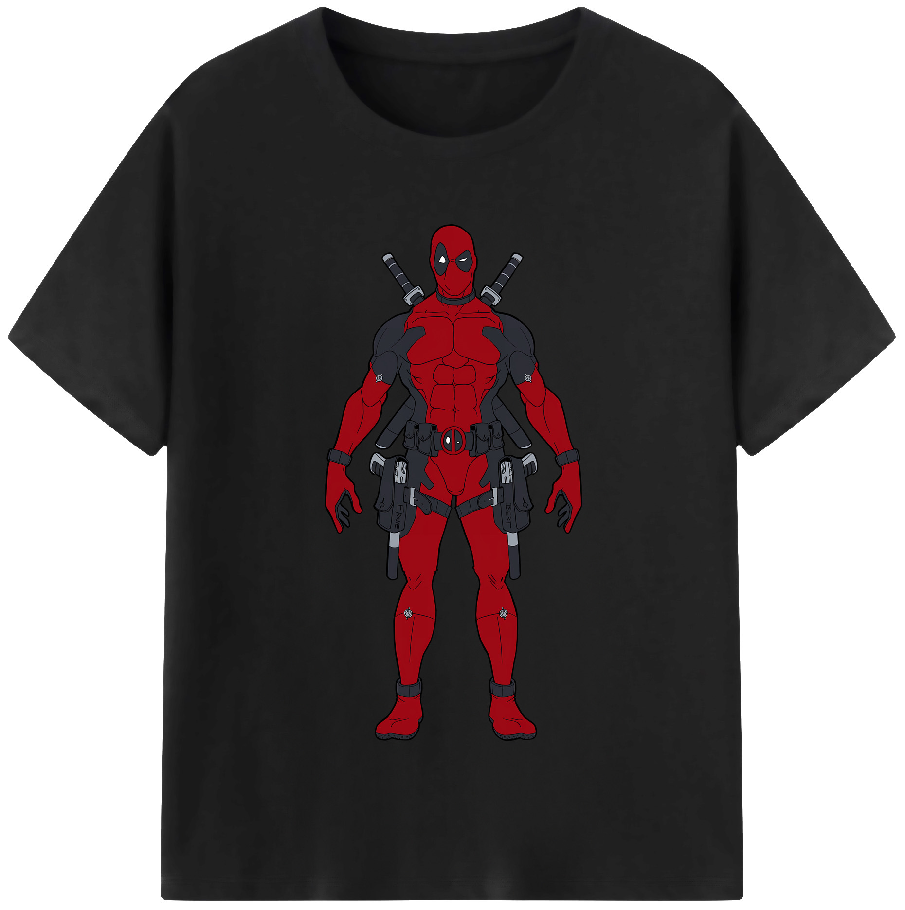 （画像用） Deadpool デッドプール 綿100％半袖Tシャツ（フロントプリント）