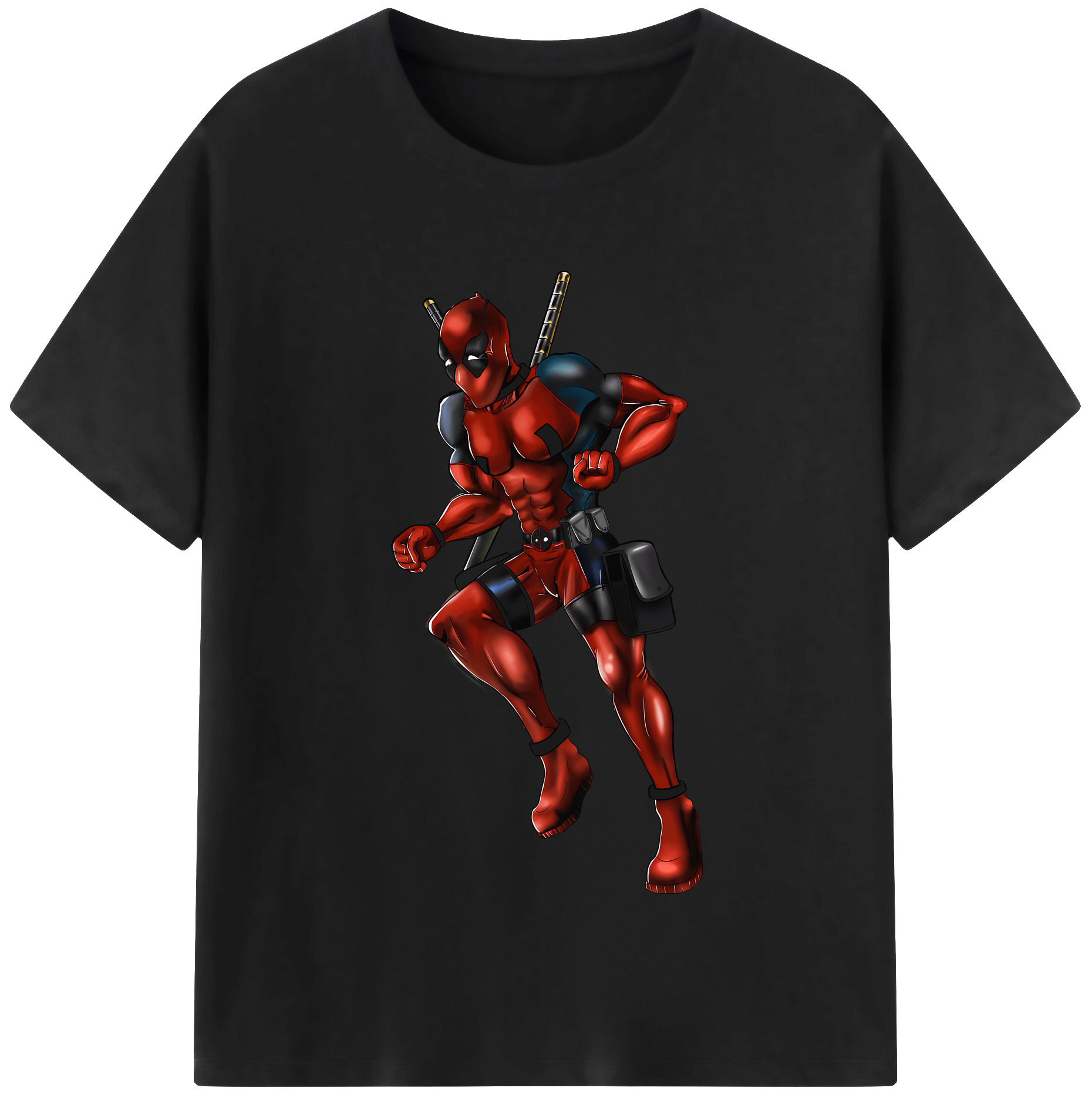 （画像用） Deadpool デッドプール 綿100％半袖Tシャツ（フロントプリント）