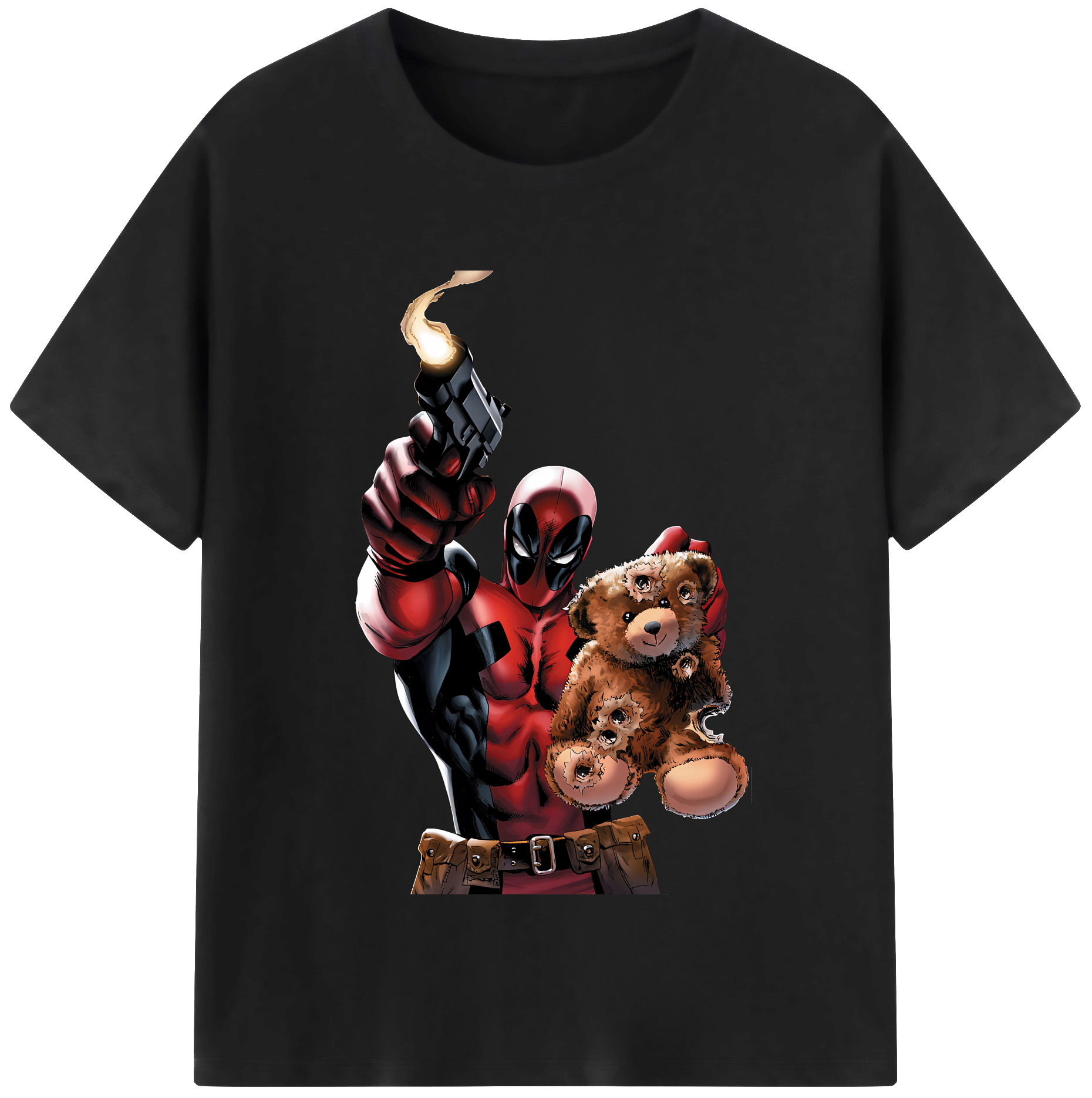 （画像用） Deadpool デッドプール 綿100％半袖Tシャツ（フロントプリント）