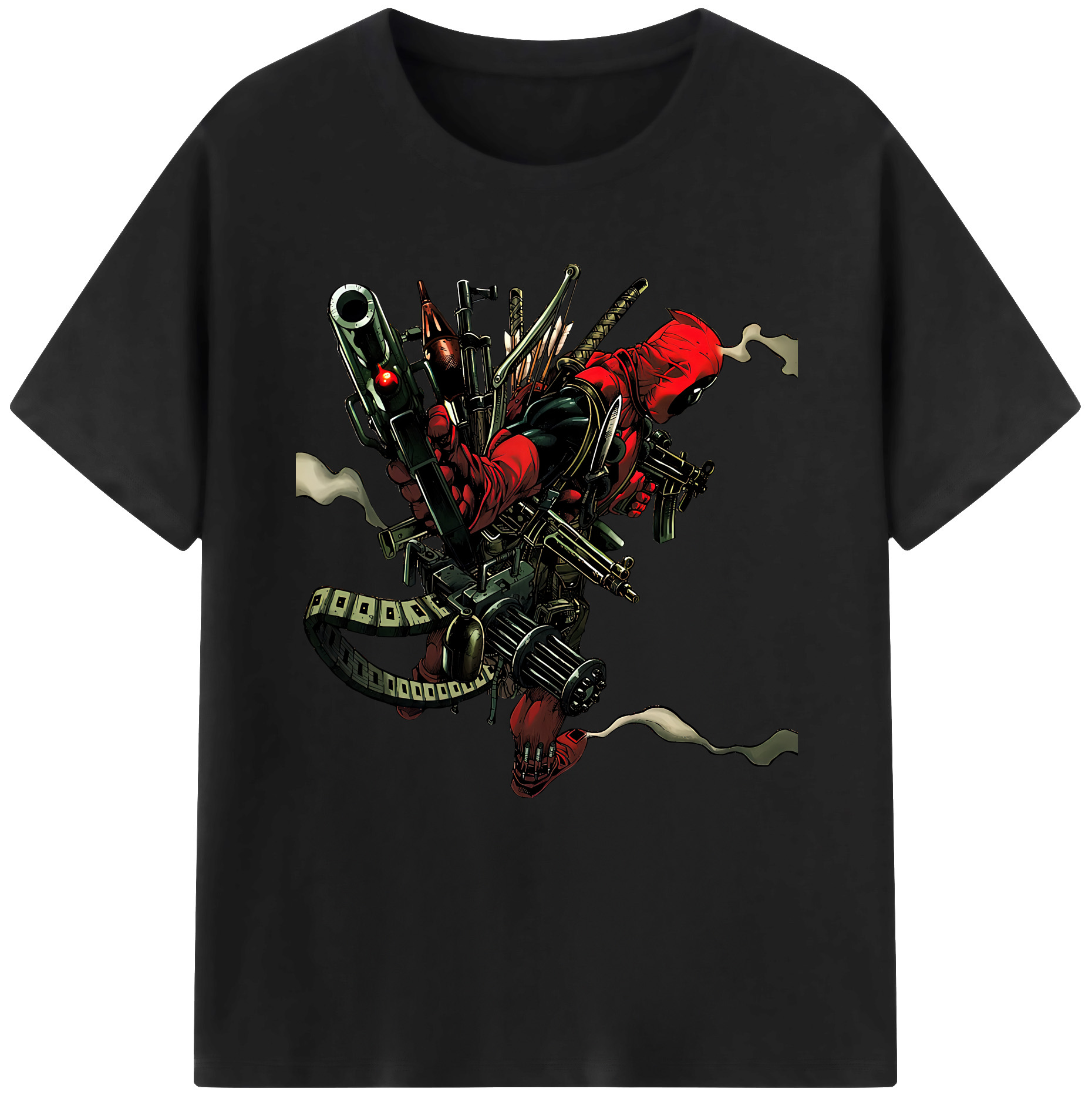 （画像用） Deadpool デッドプール 綿100％半袖Tシャツ（フロントプリント）