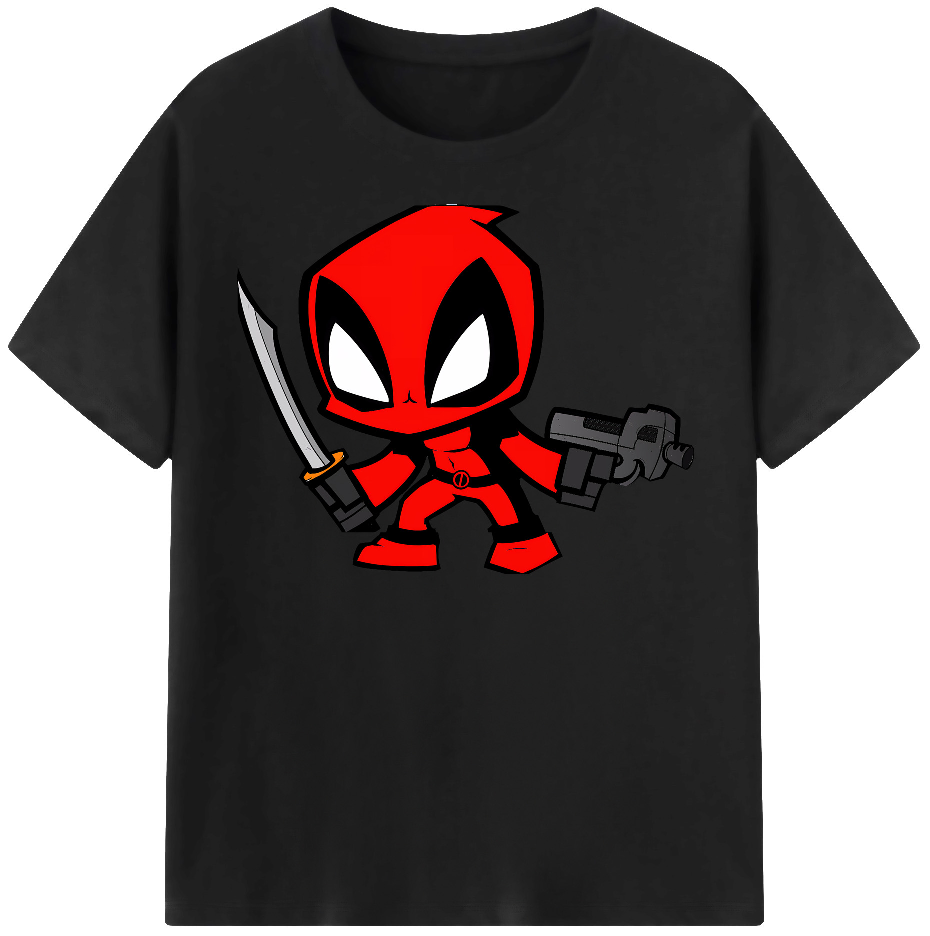 （画像用） Deadpool デッドプール 綿100％半袖Tシャツ（フロントプリント）