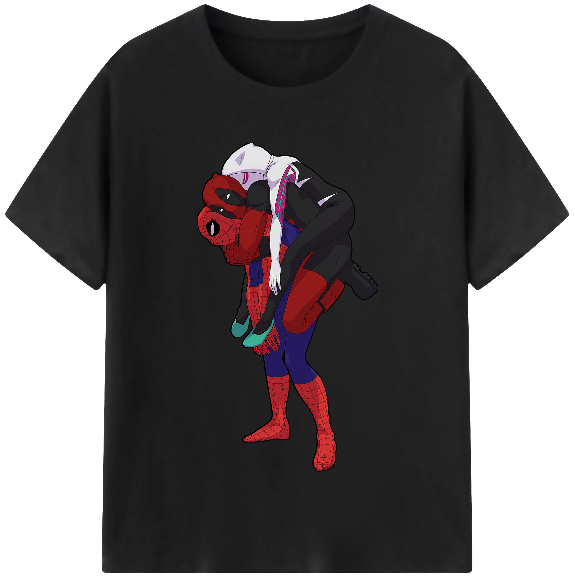 （画像用） Deadpool デッドプール 綿100％半袖Tシャツ（フロントプリント）