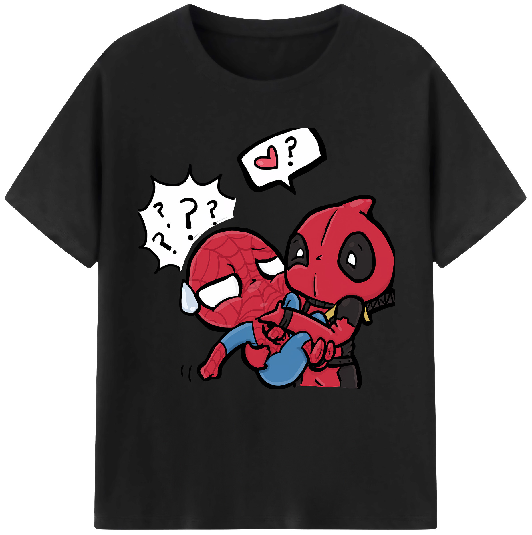 （画像用） Deadpool デッドプール 綿100％半袖Tシャツ（フロントプリント）
