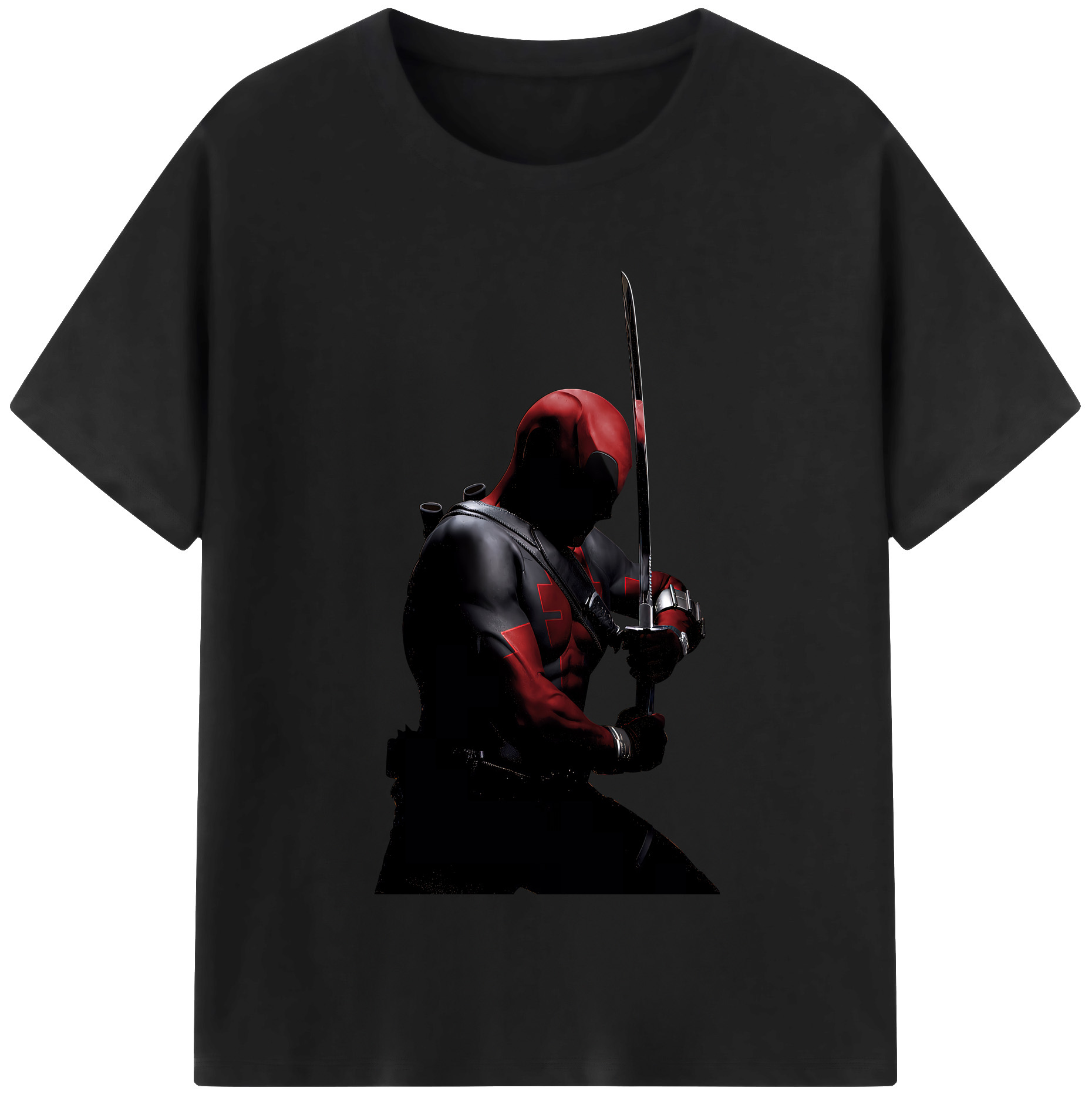 （画像用） Deadpool デッドプール 綿100％半袖Tシャツ（フロントプリント）