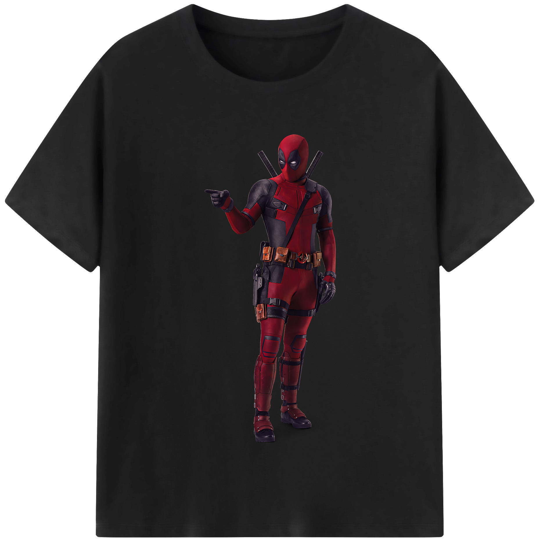 （画像用） Deadpool デッドプール 綿100％半袖Tシャツ（フロントプリント）