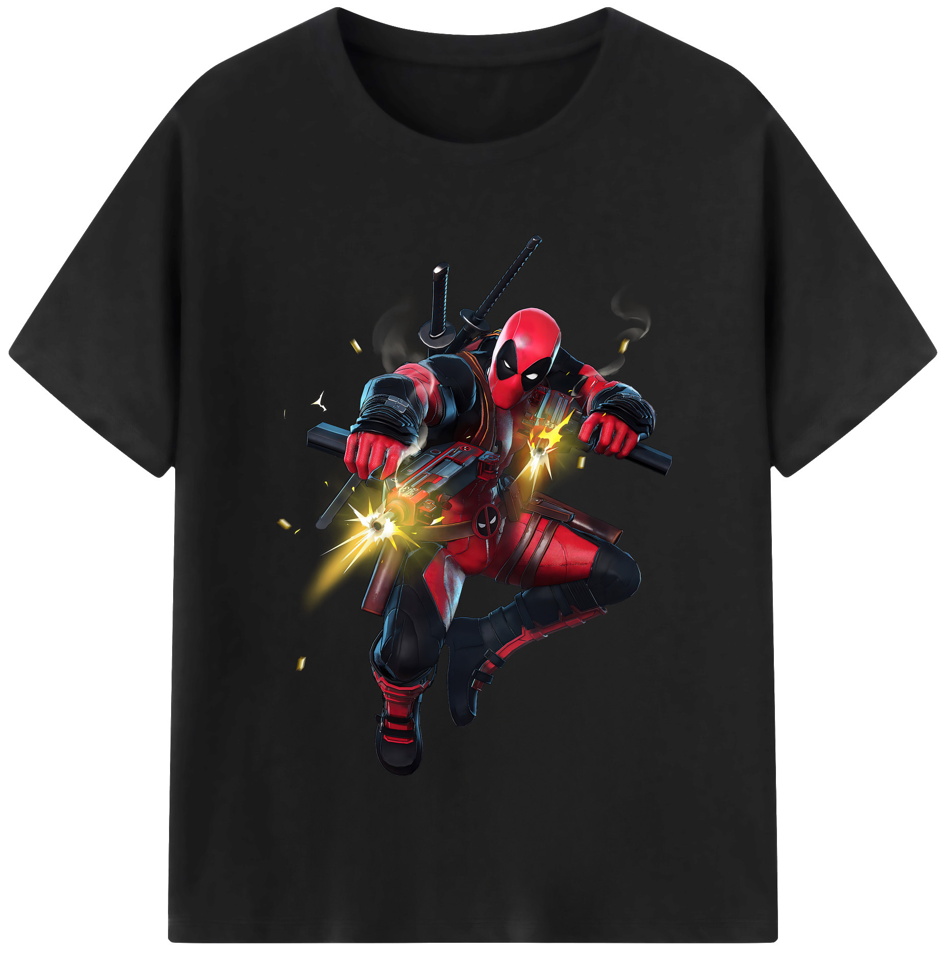 （画像用） Deadpool デッドプール 綿100％半袖Tシャツ（フロントプリント）