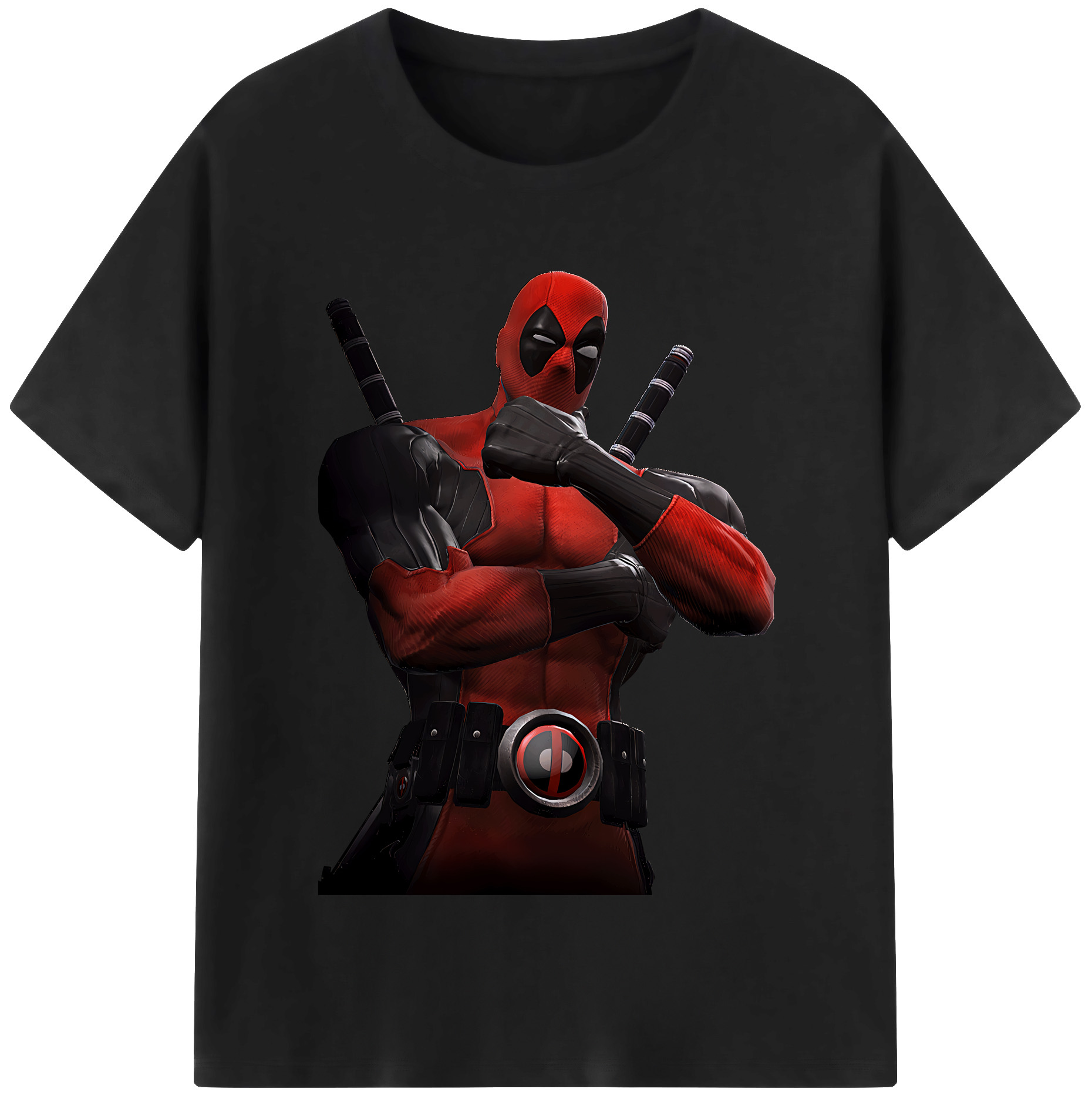 （画像用） Deadpool デッドプール 綿100％半袖Tシャツ（フロントプリント）