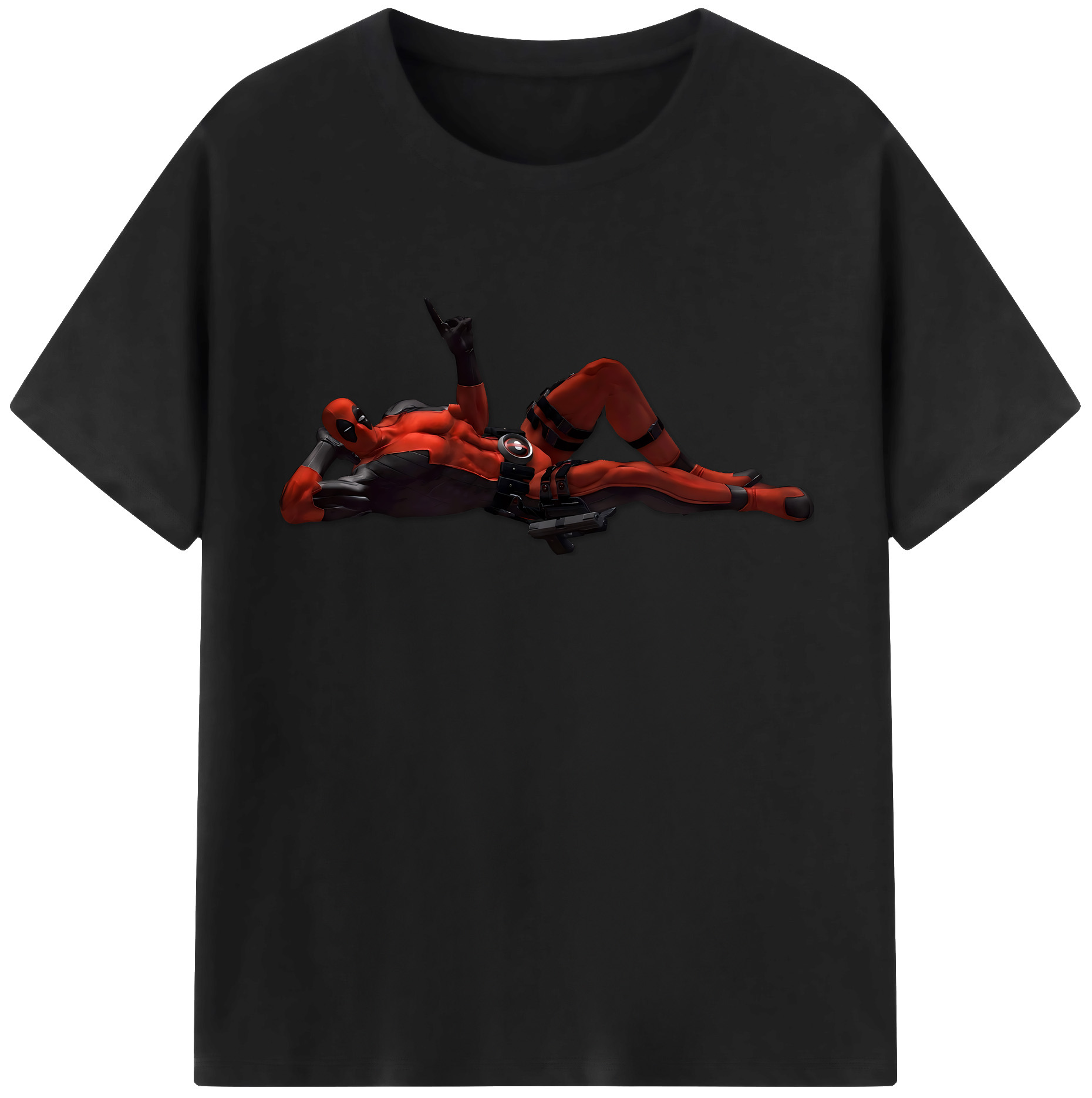 （画像用） Deadpool デッドプール 綿100％半袖Tシャツ（フロントプリント）