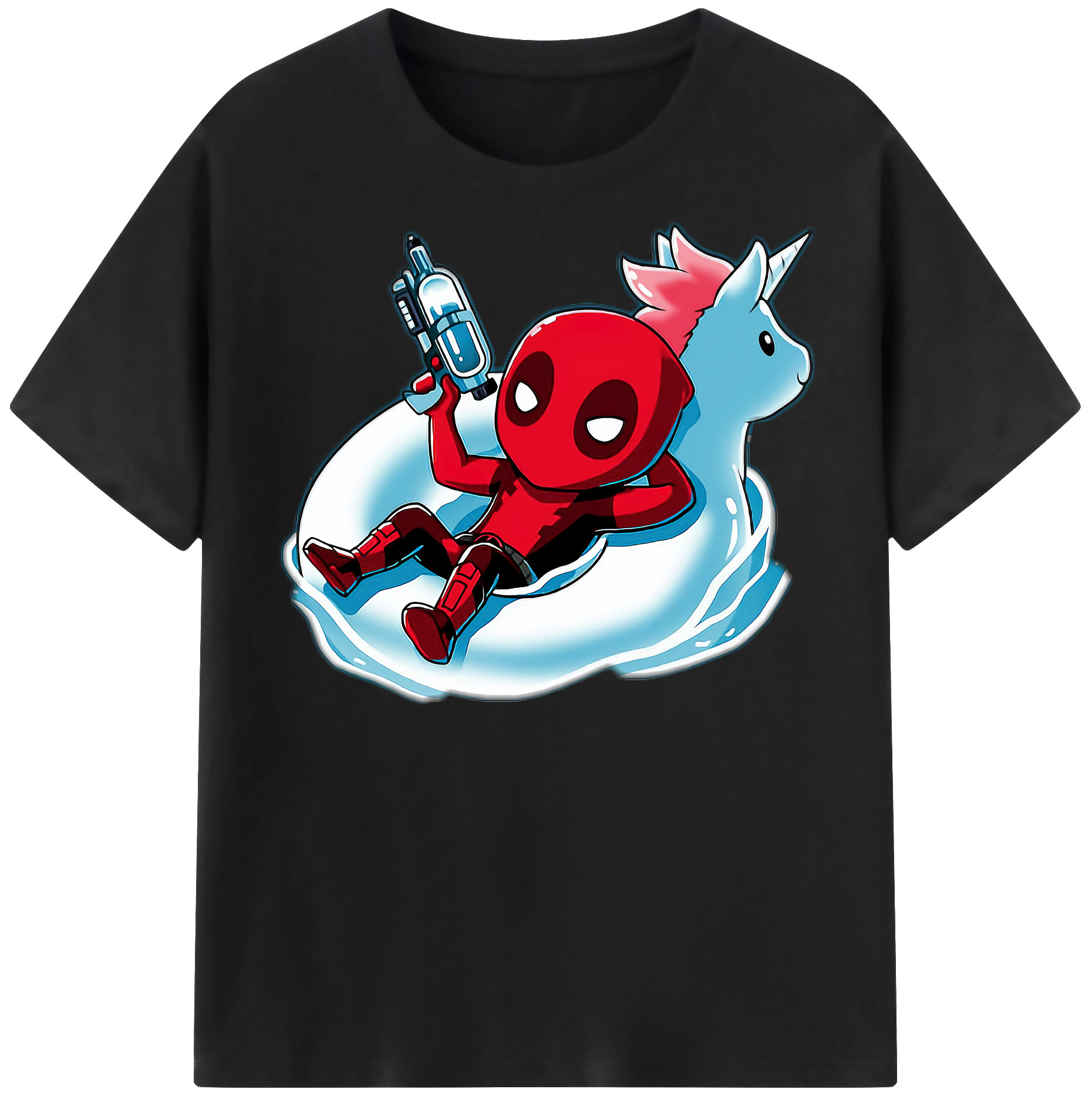 （画像用） Deadpool デッドプール 綿100％半袖Tシャツ（フロントプリント）