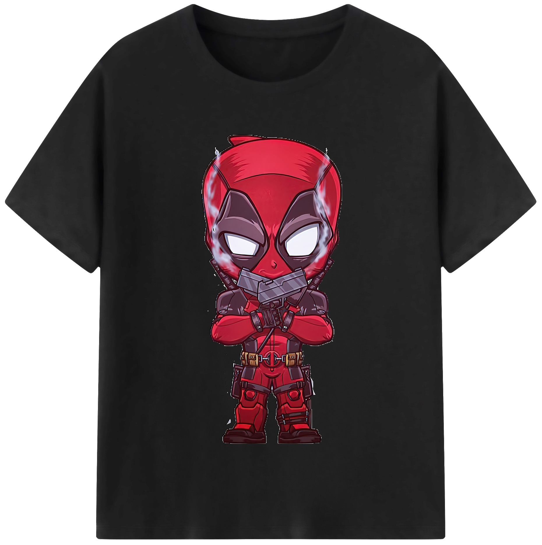 （画像用） Deadpool デッドプール 綿100％半袖Tシャツ（フロントプリント）