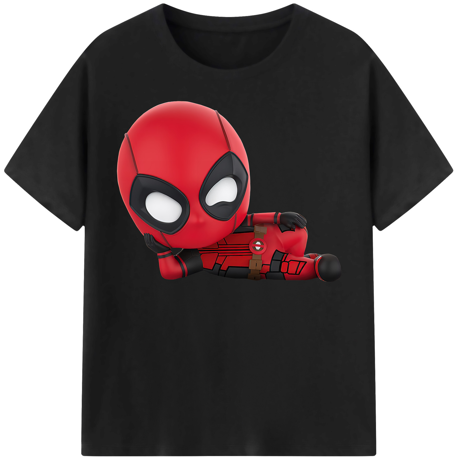 （画像用） Deadpool デッドプール 綿100％半袖Tシャツ（フロントプリント）