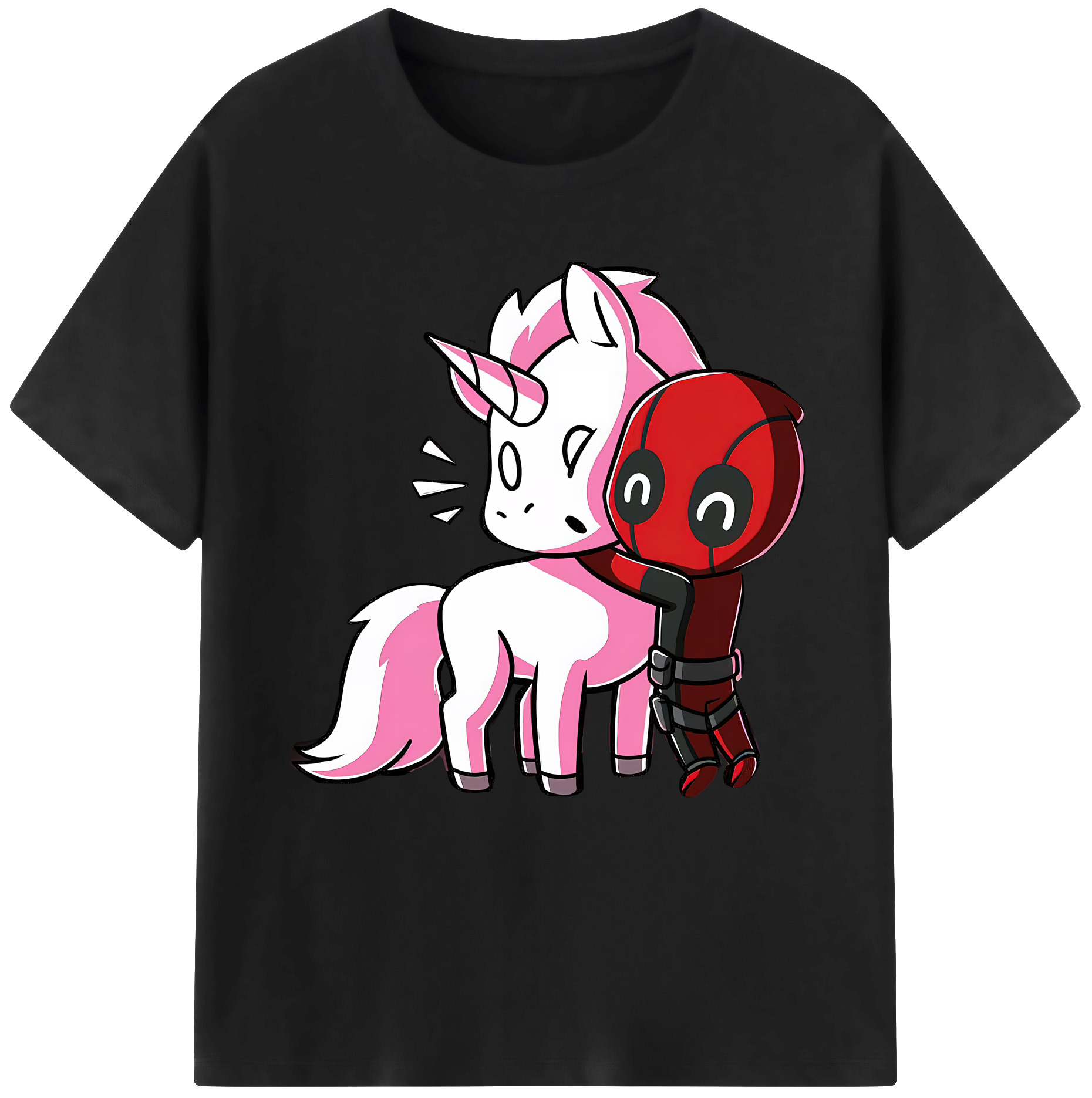（画像用） Deadpool デッドプール 綿100％半袖Tシャツ（フロントプリント）