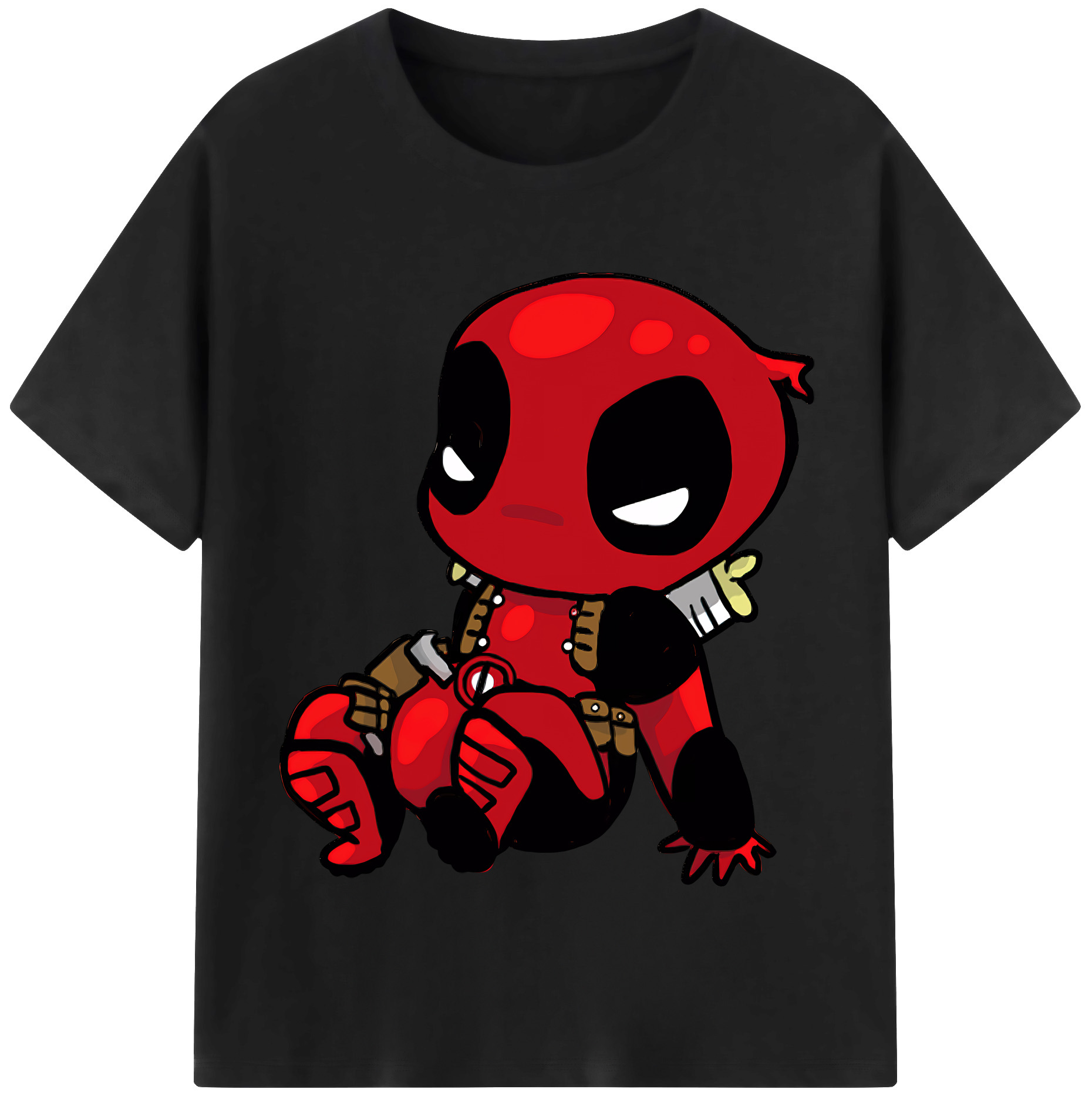（画像用） Deadpool デッドプール 綿100％半袖Tシャツ（フロントプリント）