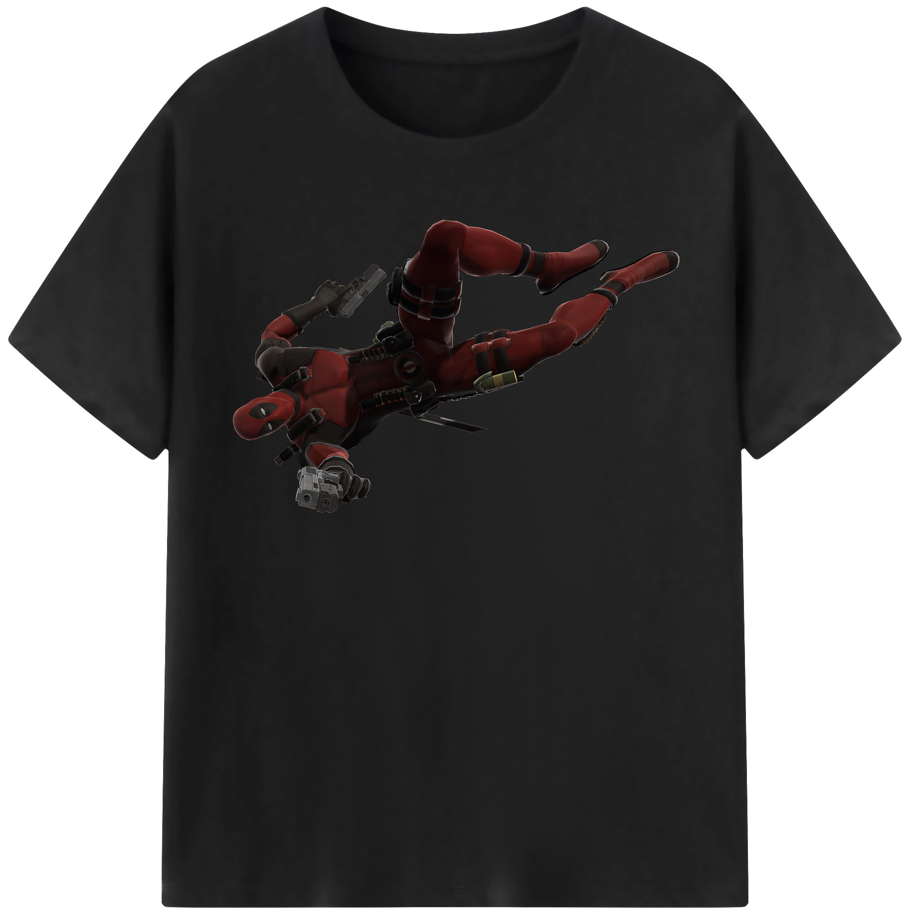 （画像用） Deadpool デッドプール 綿100％半袖Tシャツ（フロントプリント）