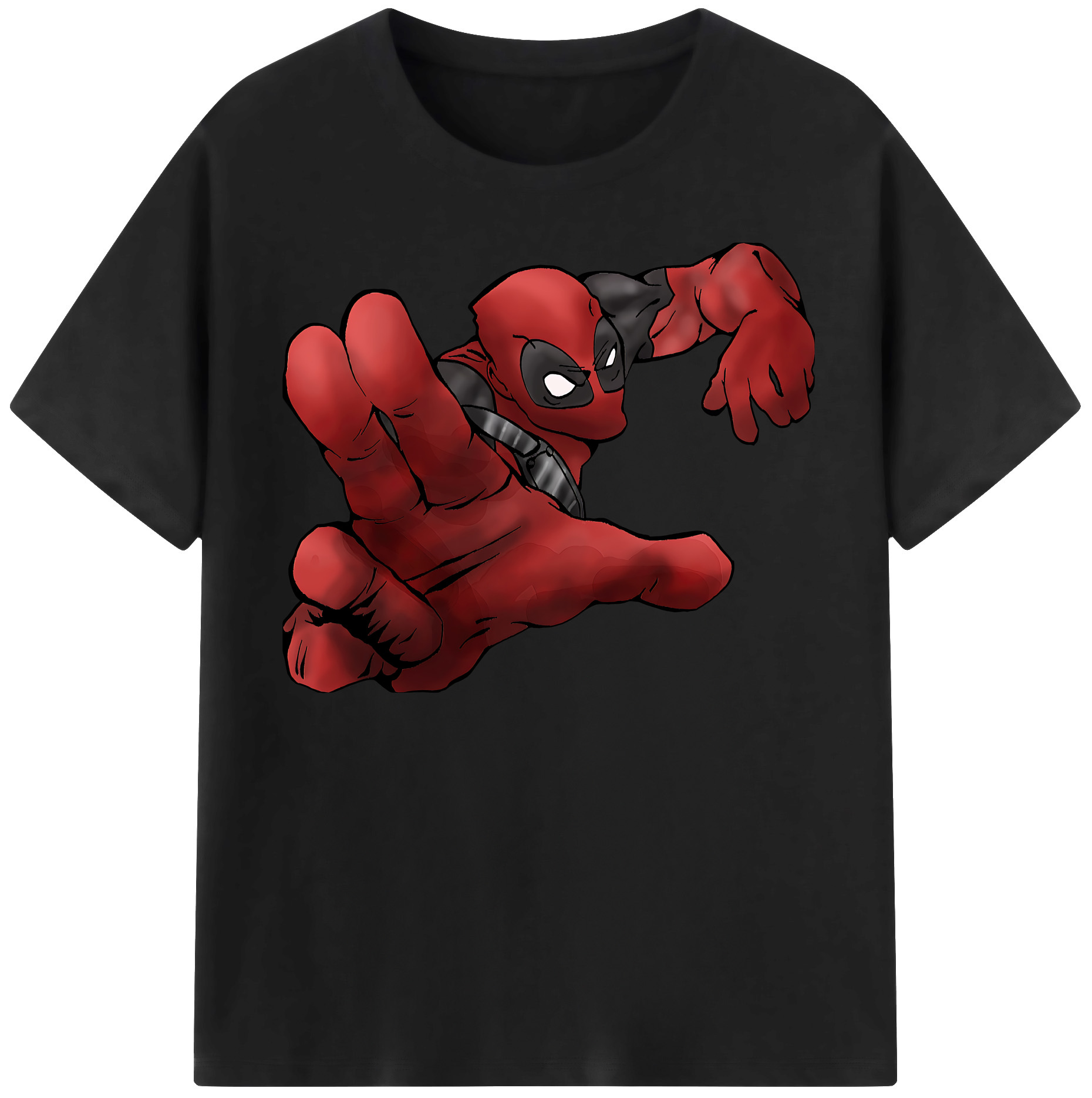 （画像用） Deadpool デッドプール 綿100％半袖Tシャツ（フロントプリント）