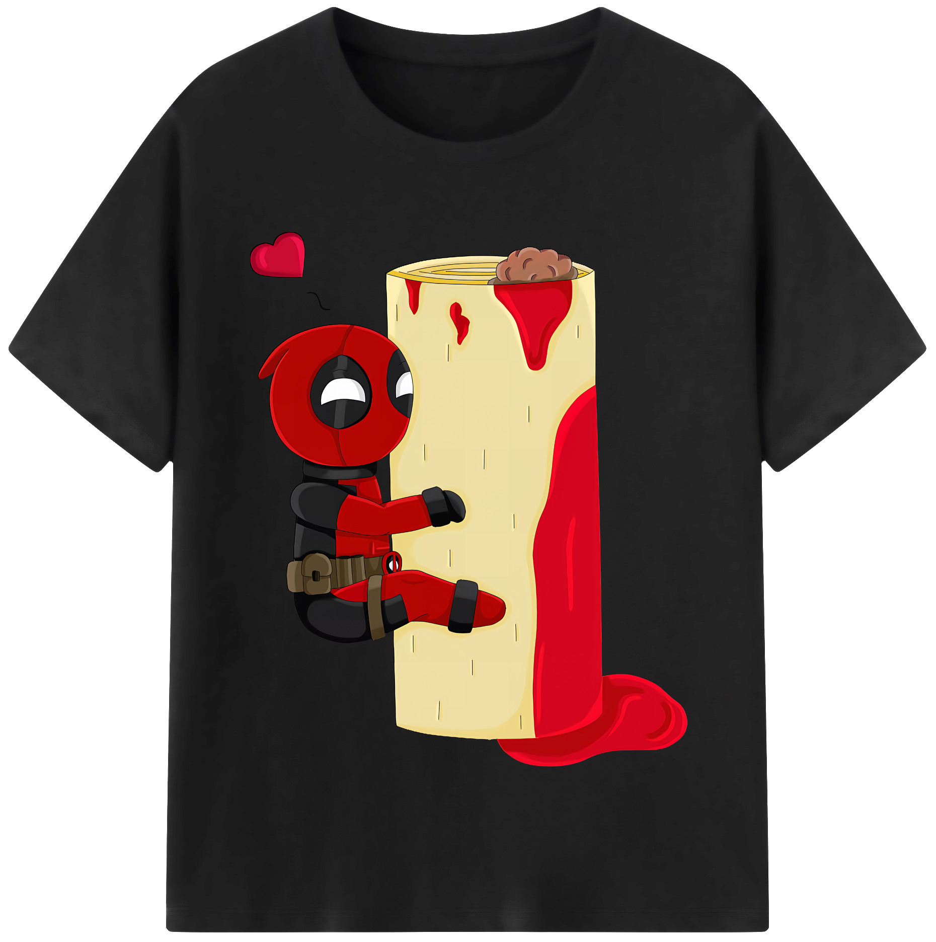 （画像用） Deadpool デッドプール 綿100％半袖Tシャツ（フロントプリント）
